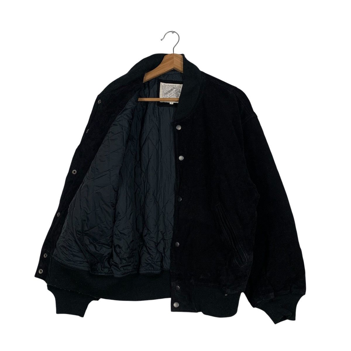 Japanese Brand FRAISBRANCHE Cowhide Black Suede Leather Jacket #1941-C84 Size US M / EU 48-50 / 2 - 9 Thumbnail