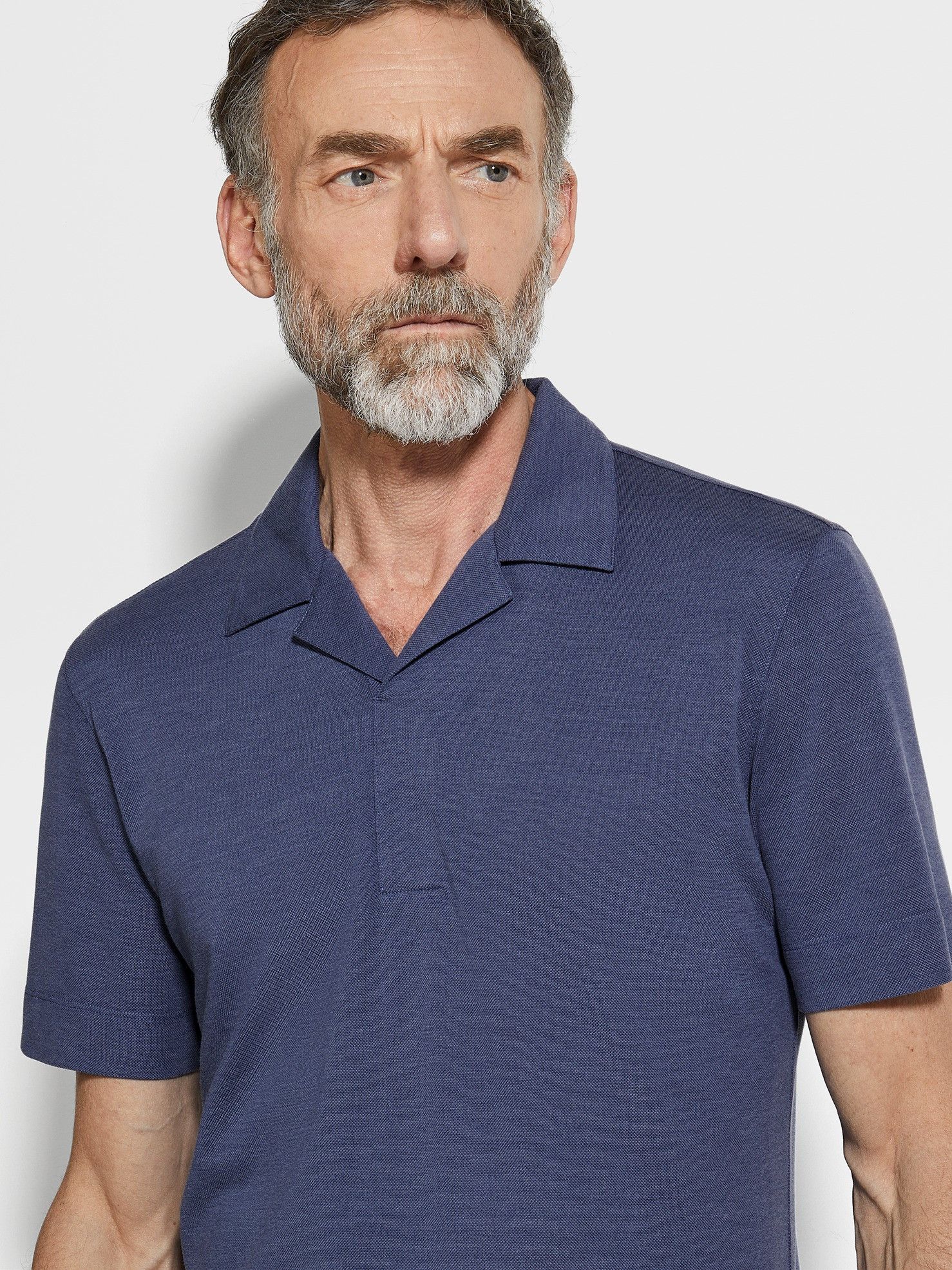 Ermenegildo Zegna o1s1rm0225 RUD313A7 Polo Shirt in Blue Size US L / EU 52-54 / 3 - 4 Thumbnail