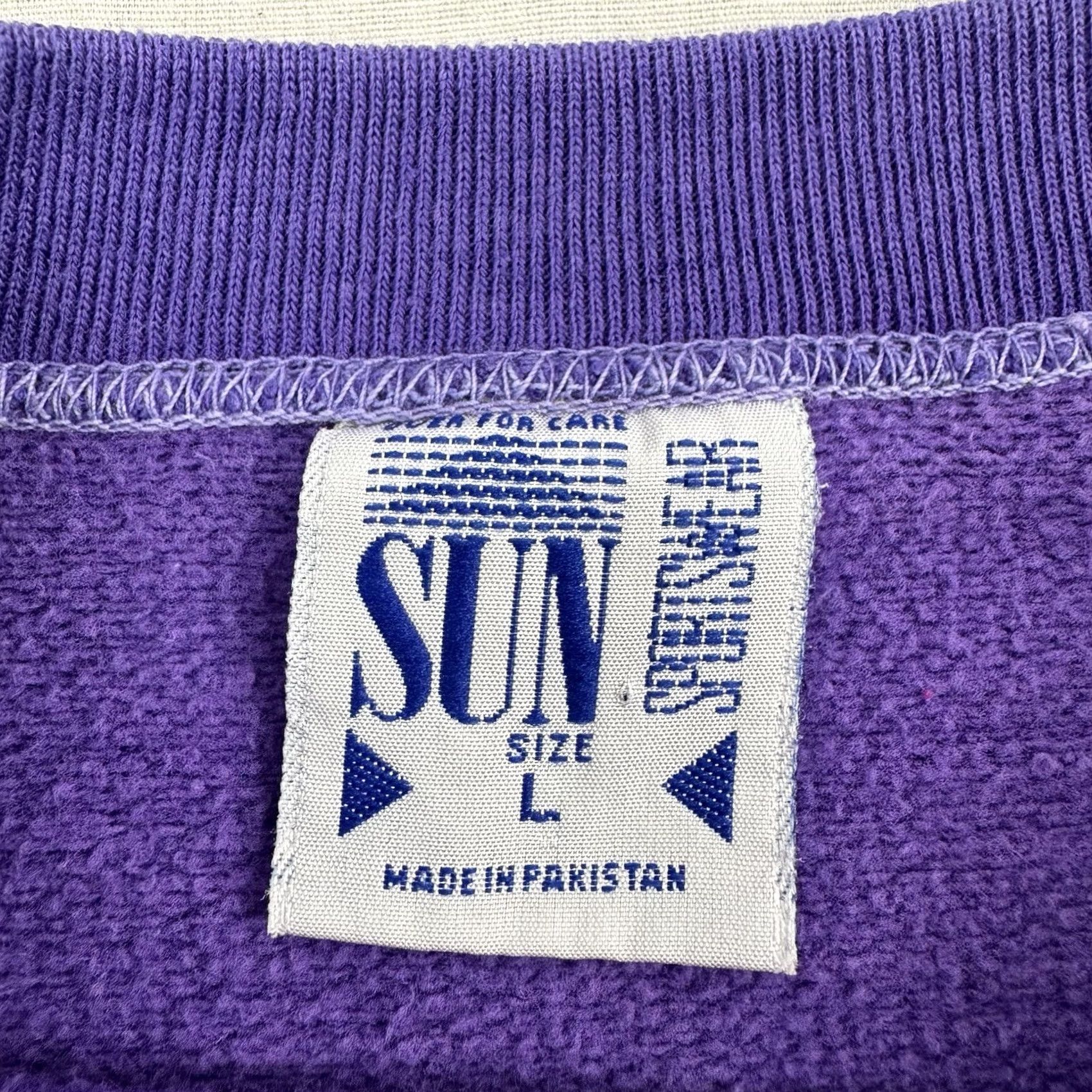 Sunray Sportswear VINTAGE Sun Sportswear Sweatshirt Adult Large Seasons Forest Nature Outdoor Purple 90s Mens Size US L / EU 52-54 / 3 - 4 Thumbnail