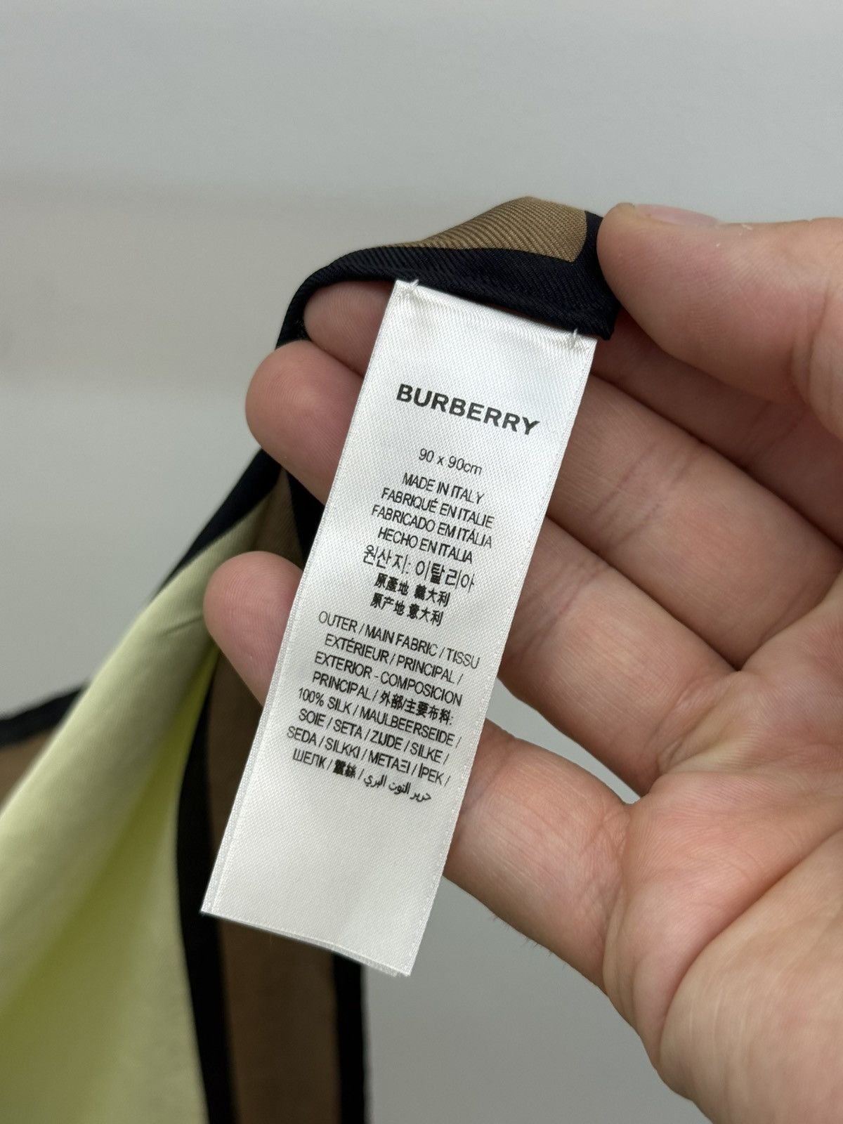 Burberry Burberry London Runway 17.02.2020 Silk Scarf Size ONE SIZE - 9 Thumbnail