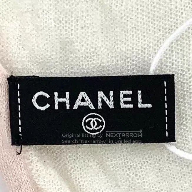Chanel Chanel Light pink double C embroidered cashmere scarf Size ONE SIZE - 8 Thumbnail