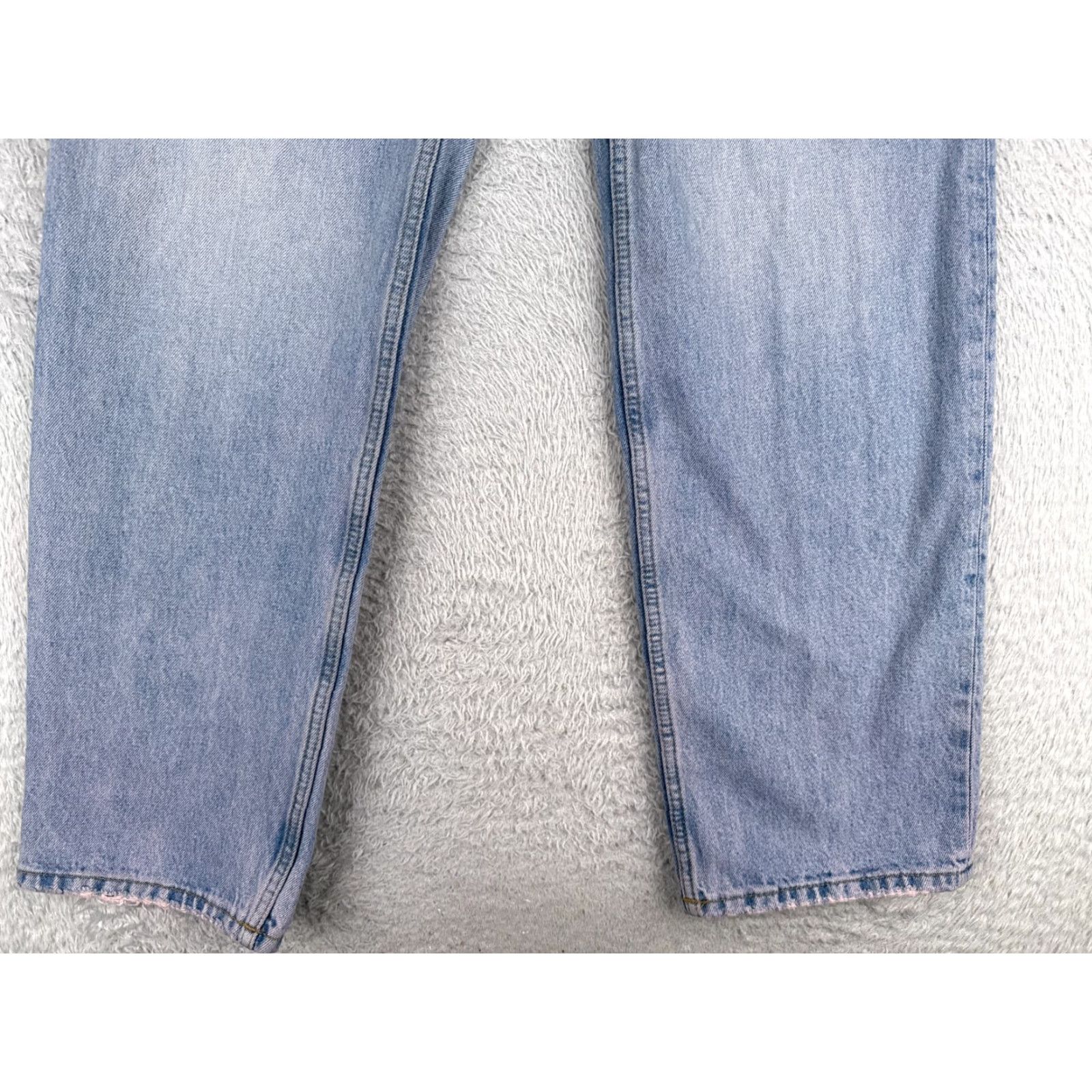 Zara Zara Jeans Womens 6 Blue Pink Denim Straight Leg High Rise Cotton Zip Fly 28x32 Jeans Womens 6 Pink Denim Zip Fly 28x32 90s Retro Designer Vintage No? Size 28" / US 6 / IT 42 - 2 Thumbnail