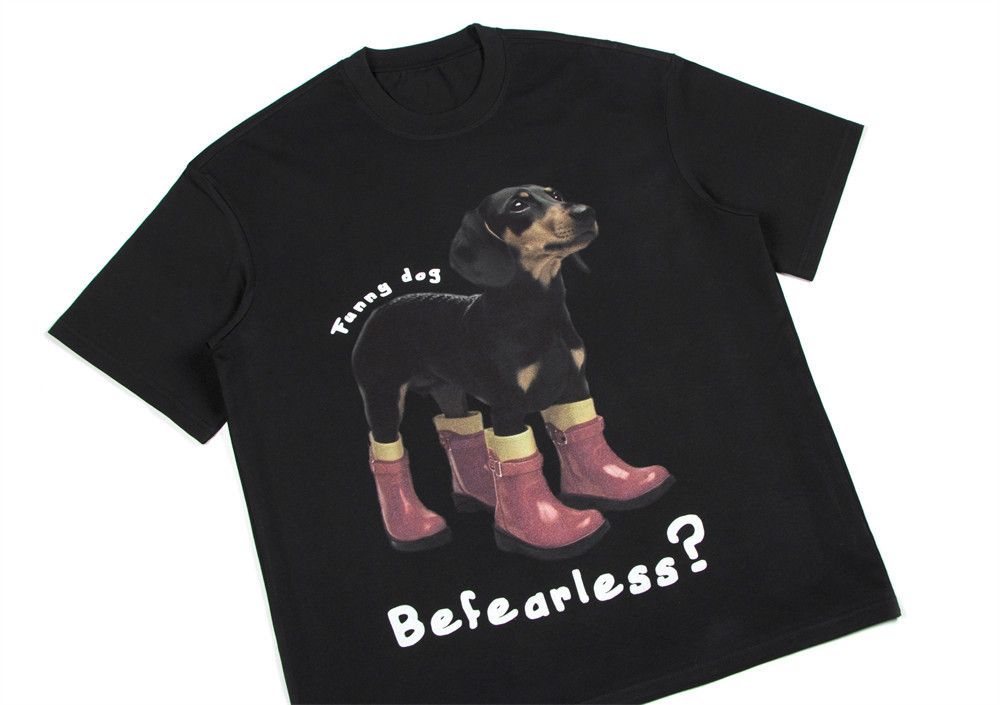 Japanese Brand × Vintage American hip-hop fun puppy print cotton T-shirt Size US M / EU 48-50 / 2 - 3 Thumbnail