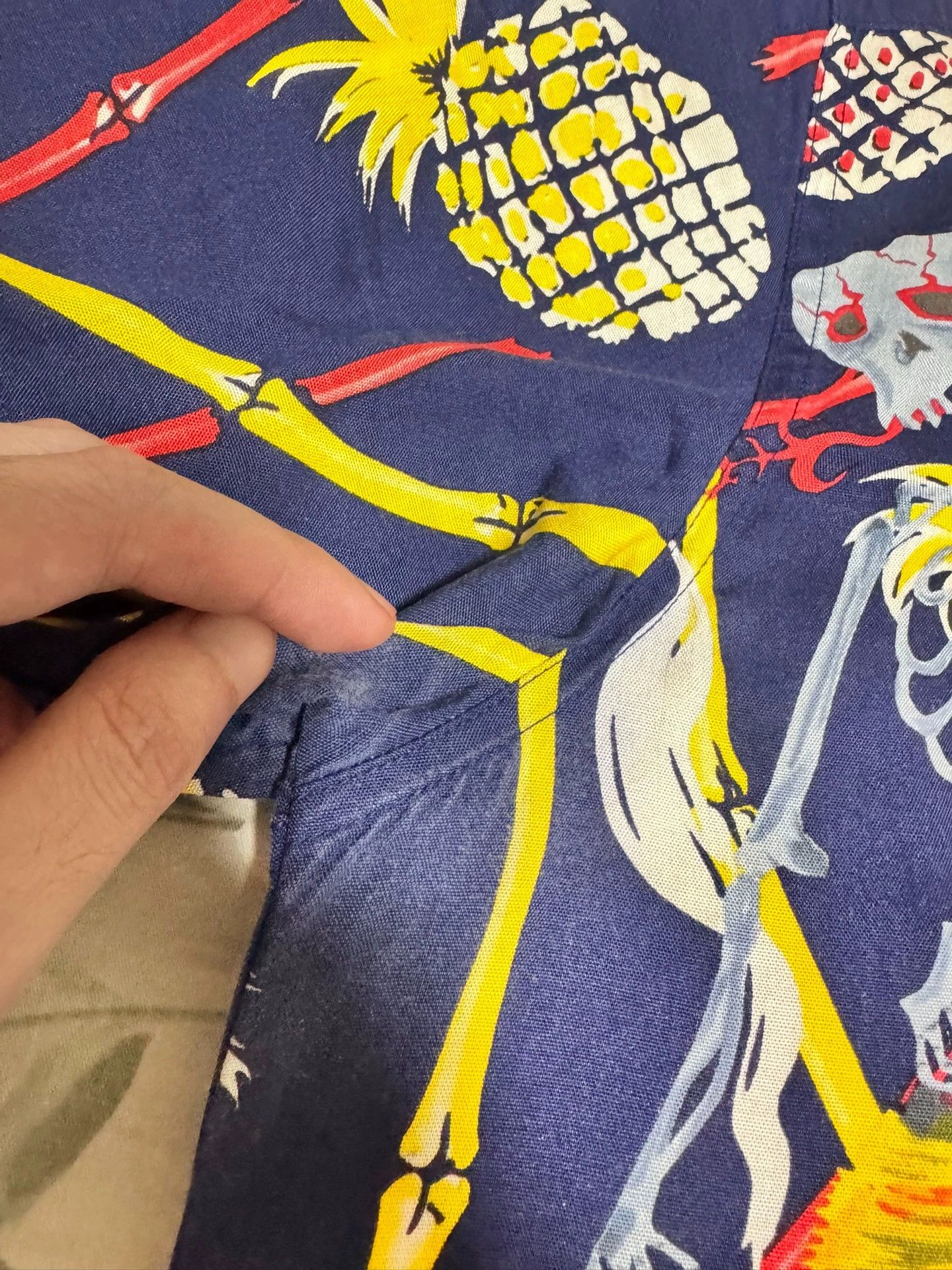 Wacko Maria WACKO MARIA x WOLFS HEAD 17SS Hawaiian Shirt Navy Blue L Size US L / EU 52-54 / 3 - 9 Thumbnail