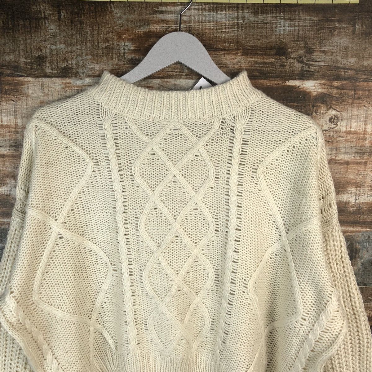 Homespun Knitwear × Japanese Brand Earth Music & Econology White Knitwear #A2260 Size M / US 6-8 / IT 42-44 - 5 Thumbnail