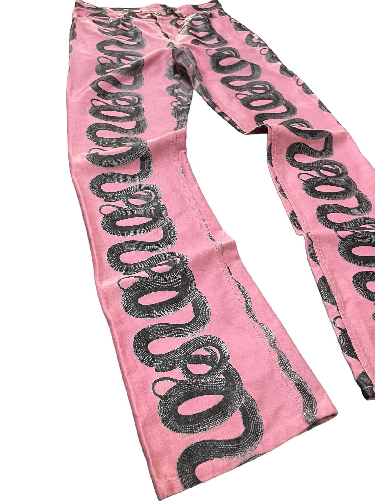 Hysteric Glamour 90s Archive Hysteric Glamour Artisanal Snake Flared Jeans Size US 29 - 8 Thumbnail