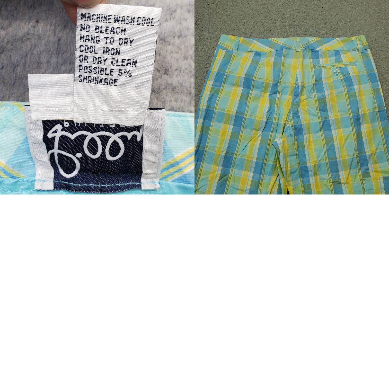 Lilly Pulitzer Lilly Pulitzer Womens Size 6 Multi Plaid Cargo Pants Spring Resort High Waisted Casual Knit Cotton Pockets Cargo Mens? Size 28" / US 6 / IT 42 - 8 Thumbnail