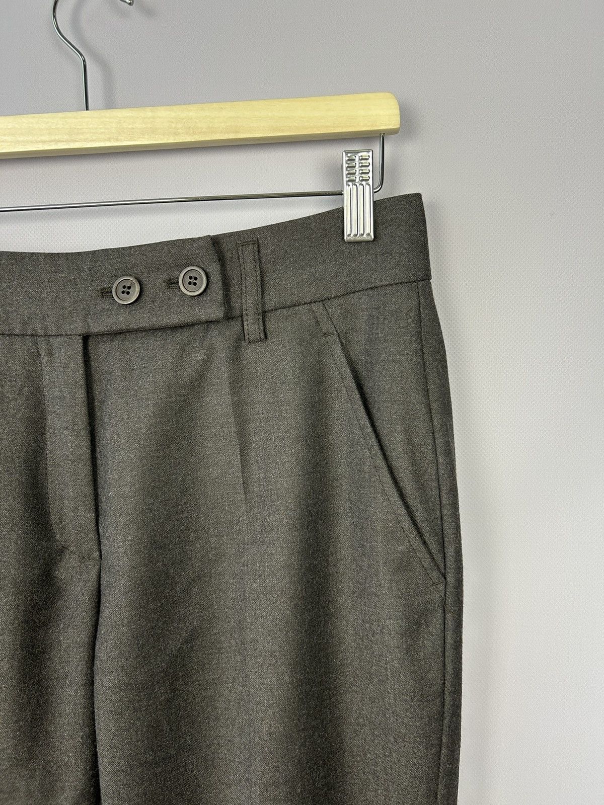 Brunello Cucinelli Gunex by Brunello Cucinelli Brown Wool Cashmere Pants US6 Size 28" / US 6 / IT 42 - 4 Thumbnail