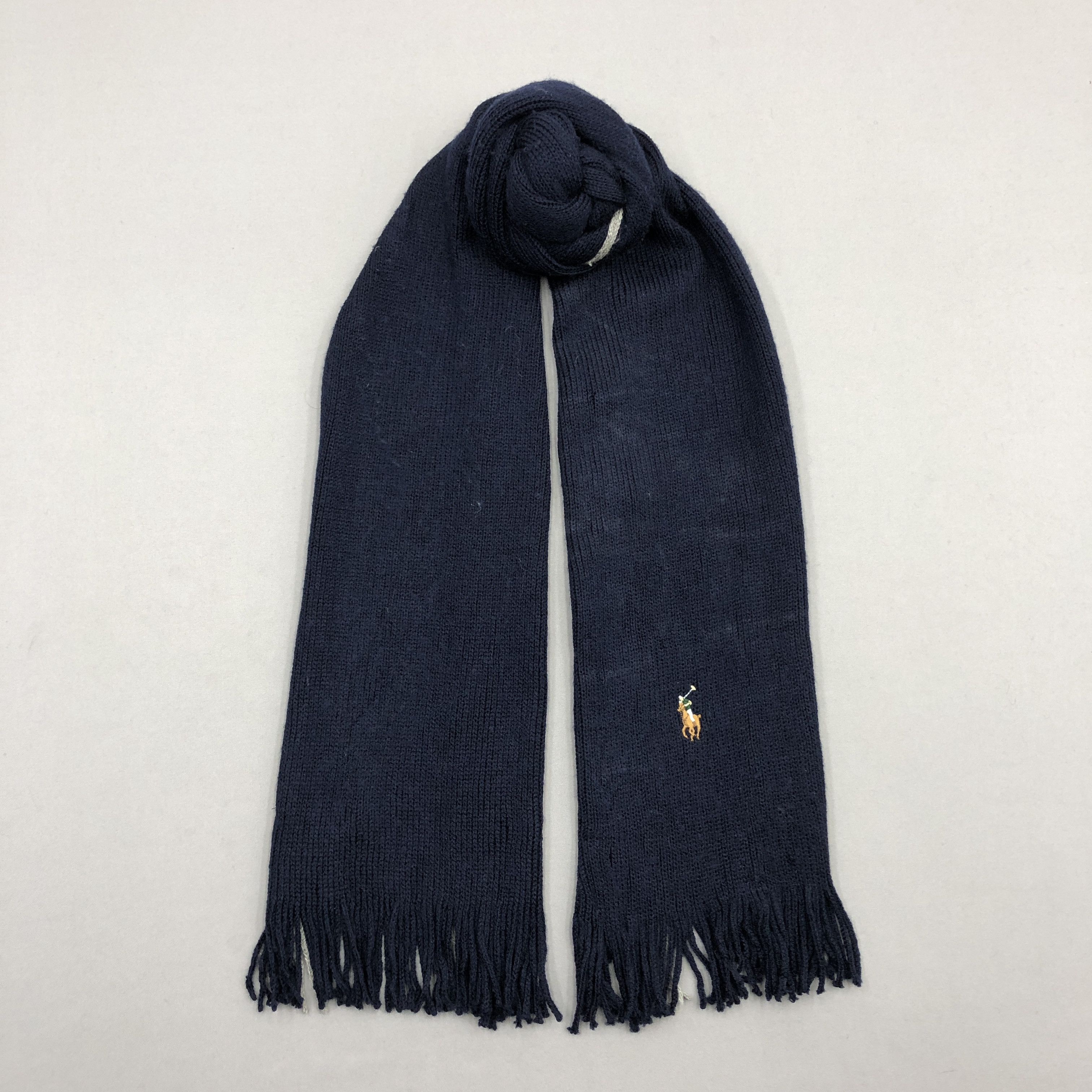 Polo Ralph Lauren Vintage Polo Ralph Luaren Scarf Muffler Knit Wool Scarves Size ONE SIZE - 1 Thumbnail