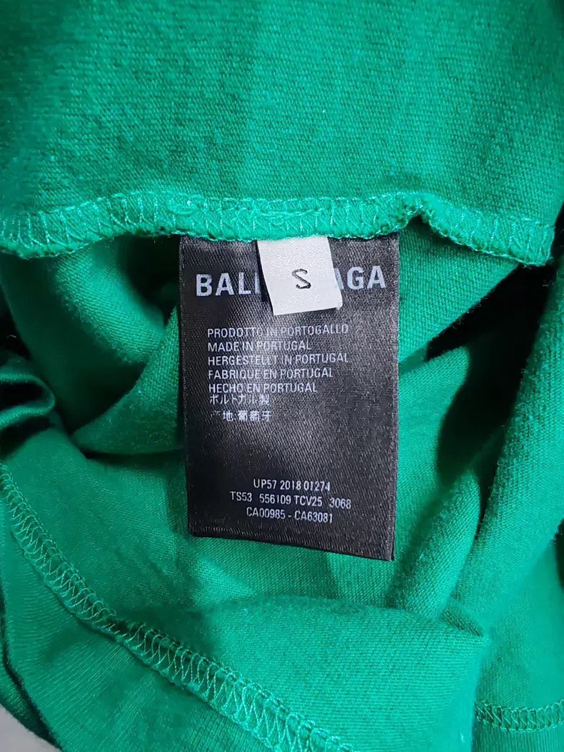 Balenciaga Balenciaga Wheat Logo Short Sleeve T-Shirt, Size S, Seafoa Size US S / EU 44-46 / 1 - 4 Thumbnail