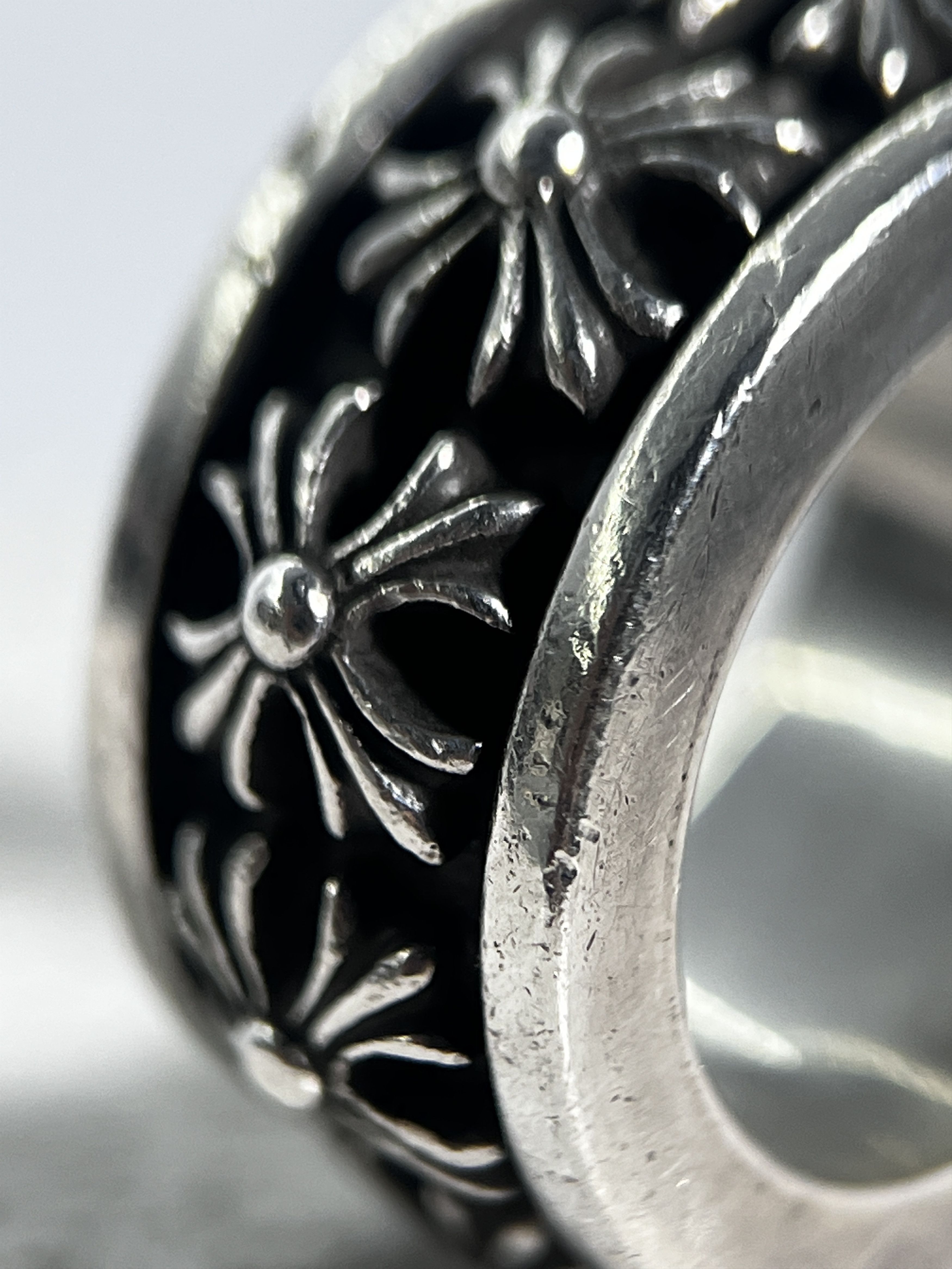 Chrome Hearts Chrome Hearts CH Plus motif Cross Spinner Ring Silver Size ONE SIZE - 4 Thumbnail