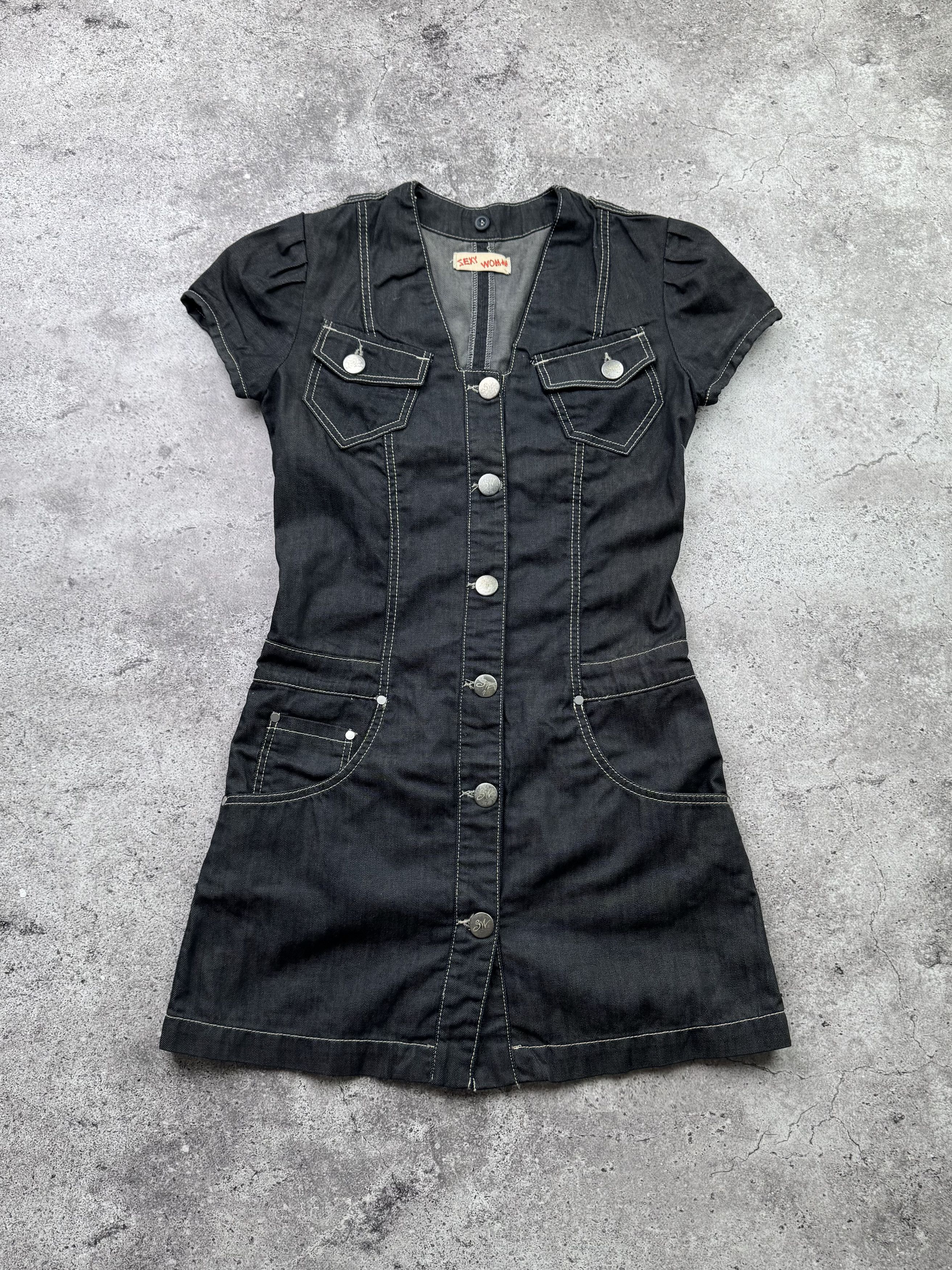 Japanese Brand Vintage Denim Dress C655(V203) Size M / US 6-8 / IT 42-44 - 1 Thumbnail