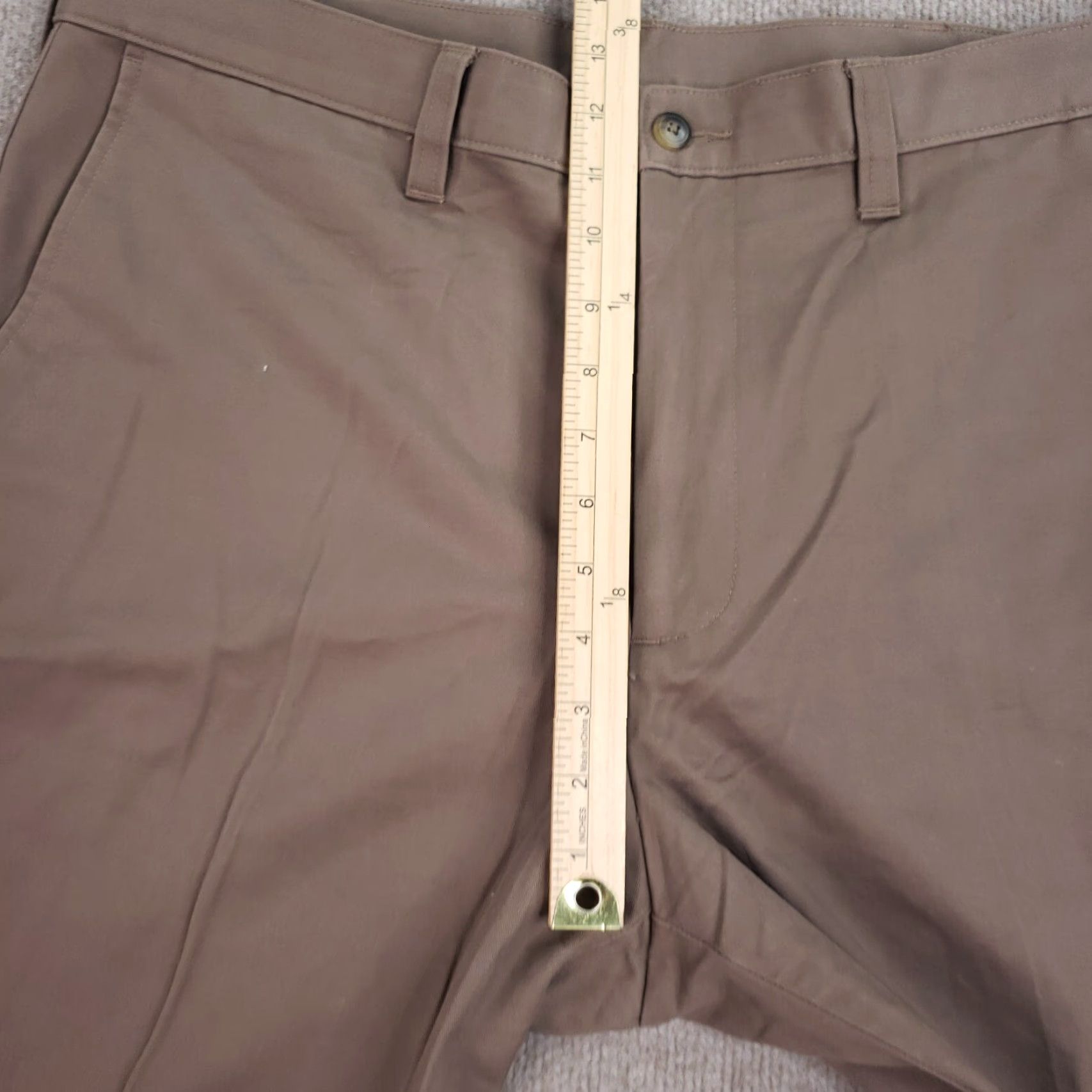 Haggar Haggar Khaki Pants Mens Size 38x29 Brown Flat Front Straight Leg Casual Size US 38 / EU 54 - 6 Thumbnail
