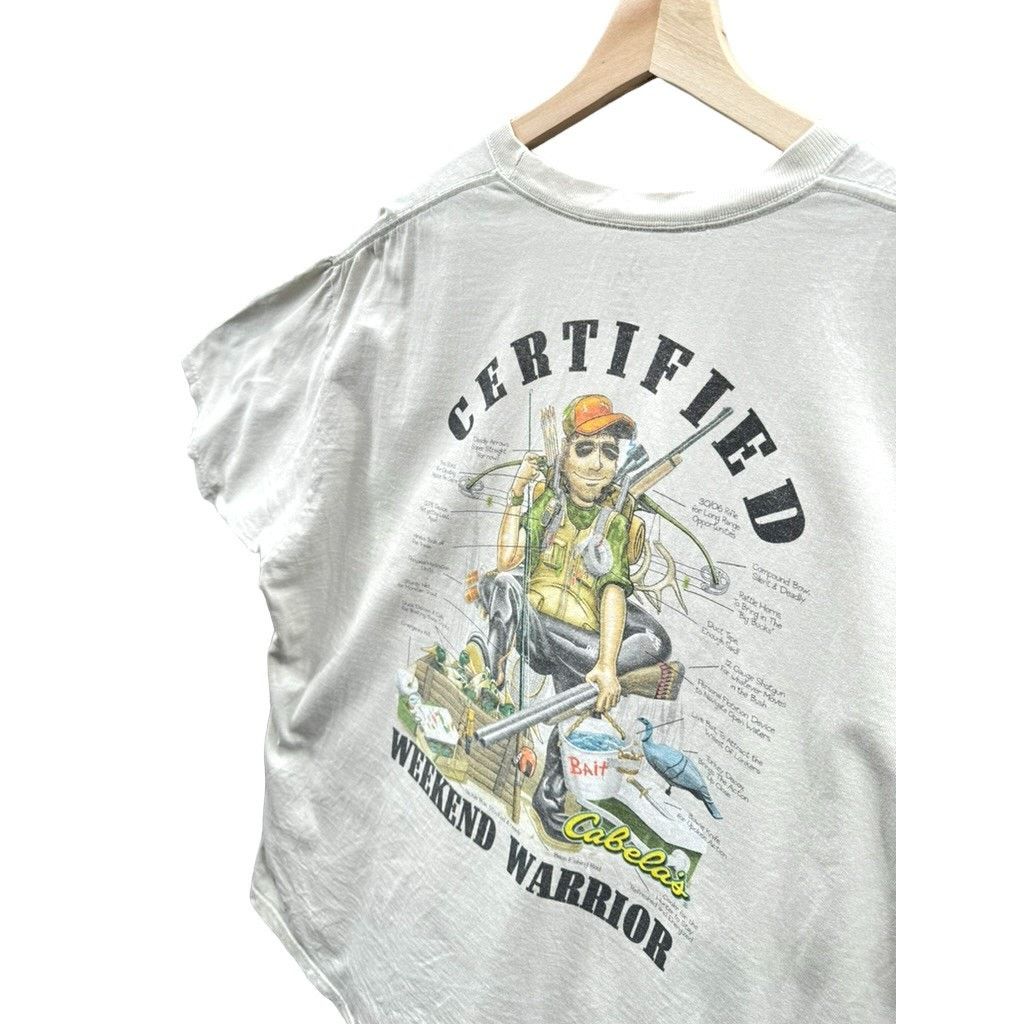 Cabelas × Vintage 2000's Cabela's Weekend Warrior Outdoor Graphic Tee Size US XL / EU 56 / 4 - 6 Thumbnail