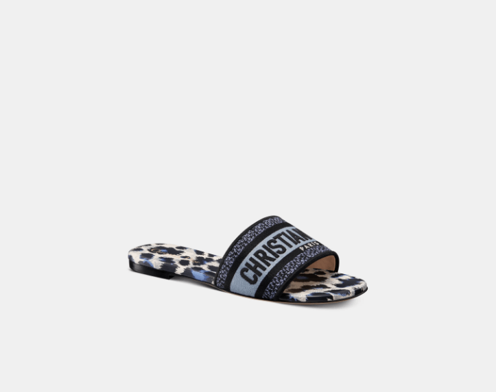 Dior o1w1db10625 KCQ209 Dway Slides in Deep Ocean Blue Size US 6 / IT 36 - 2 Thumbnail