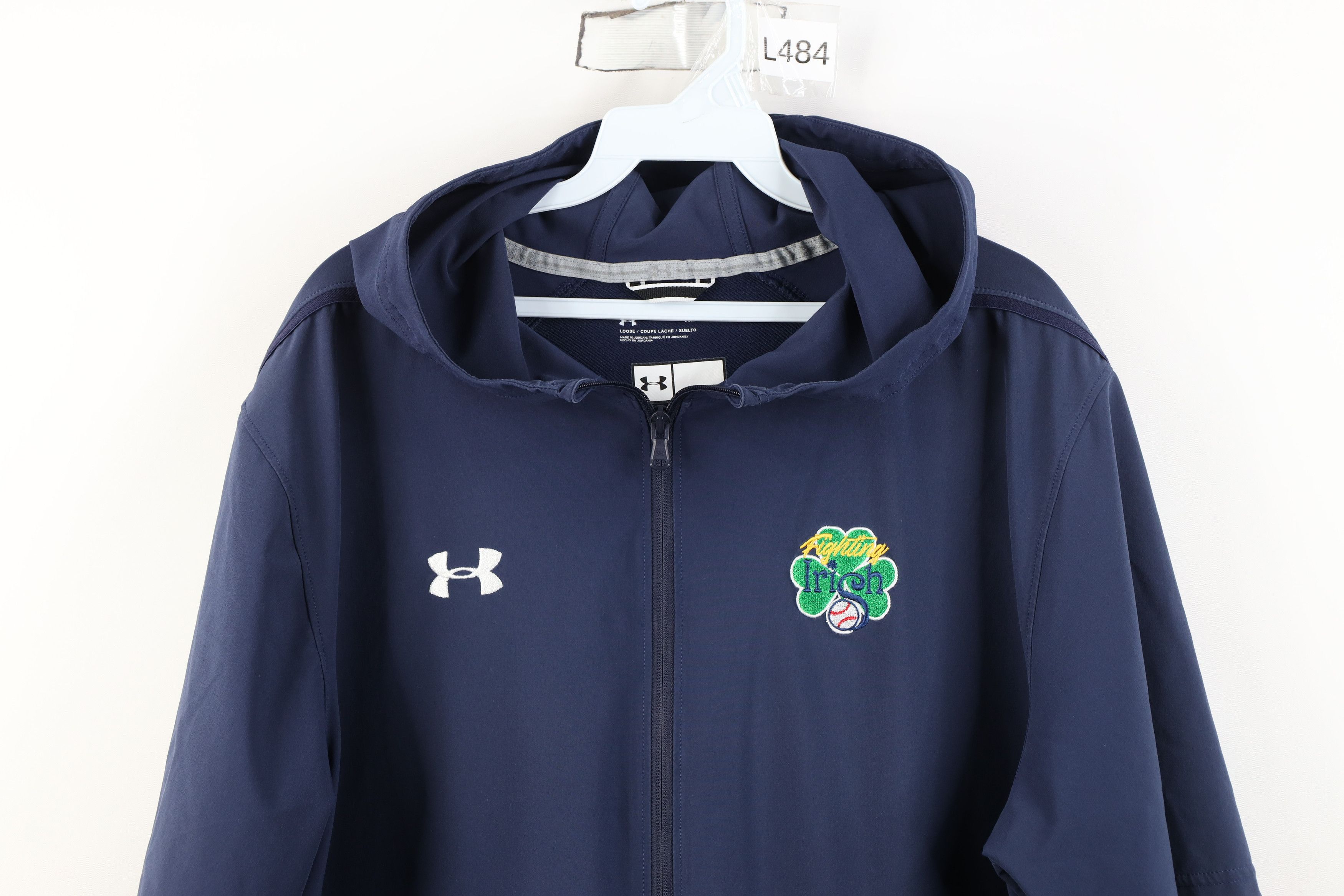 Under Armour Under Armour Notre Dame University Baseball Hooded Jacket Size US XL / EU 56 / 4 - 2 Thumbnail