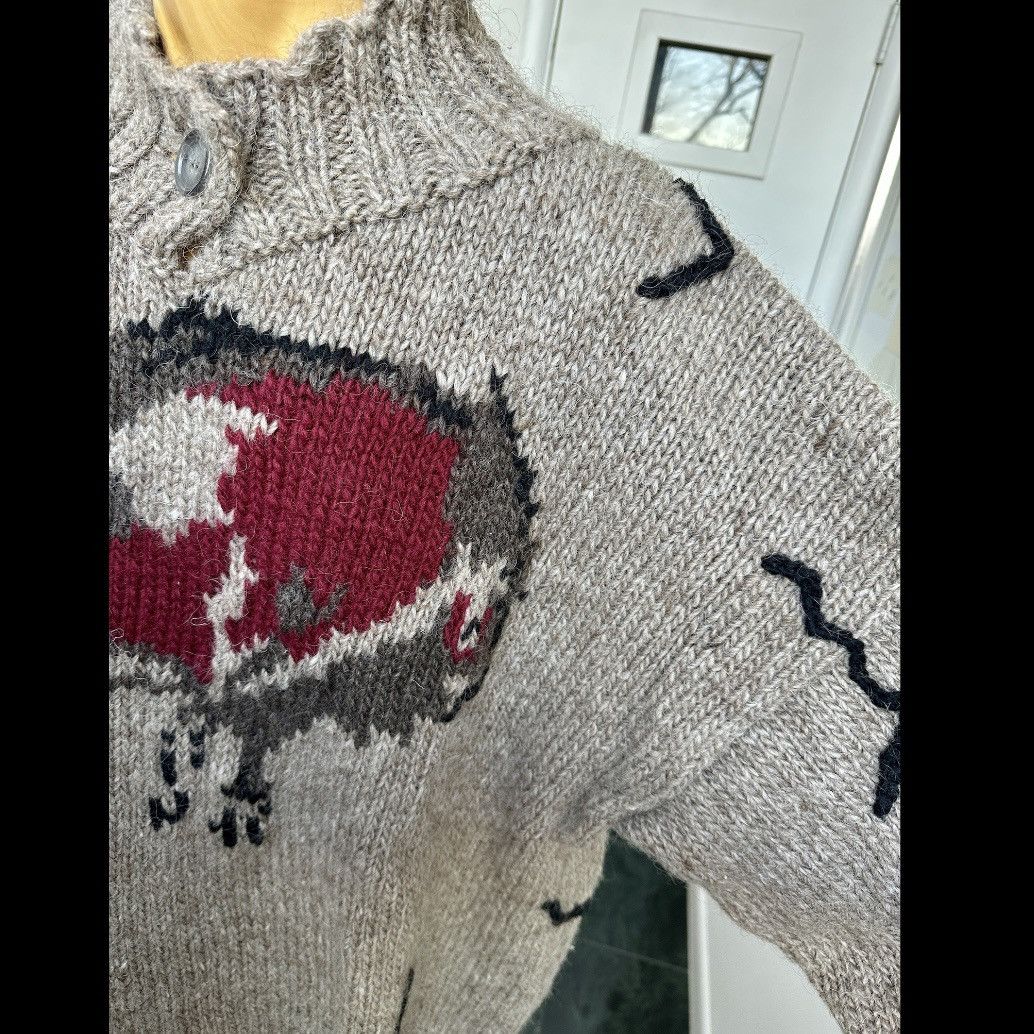 Other VINTAGE 1990s HANDKNIT ICELANDIC WOOL SWEATER CAVE PAINTING Size US XXL / EU 58 / 5 - 5 Thumbnail