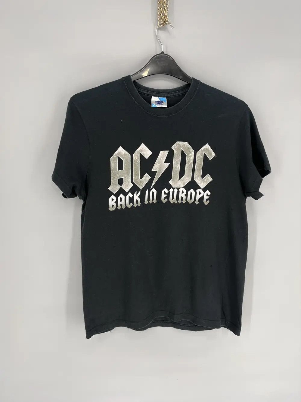 AC/DC × Vintage Vintage Y2K AC/DC ACDC Black In Evrope Tour Big Logo Size US M / EU 48-50 / 2 - 2 Thumbnail