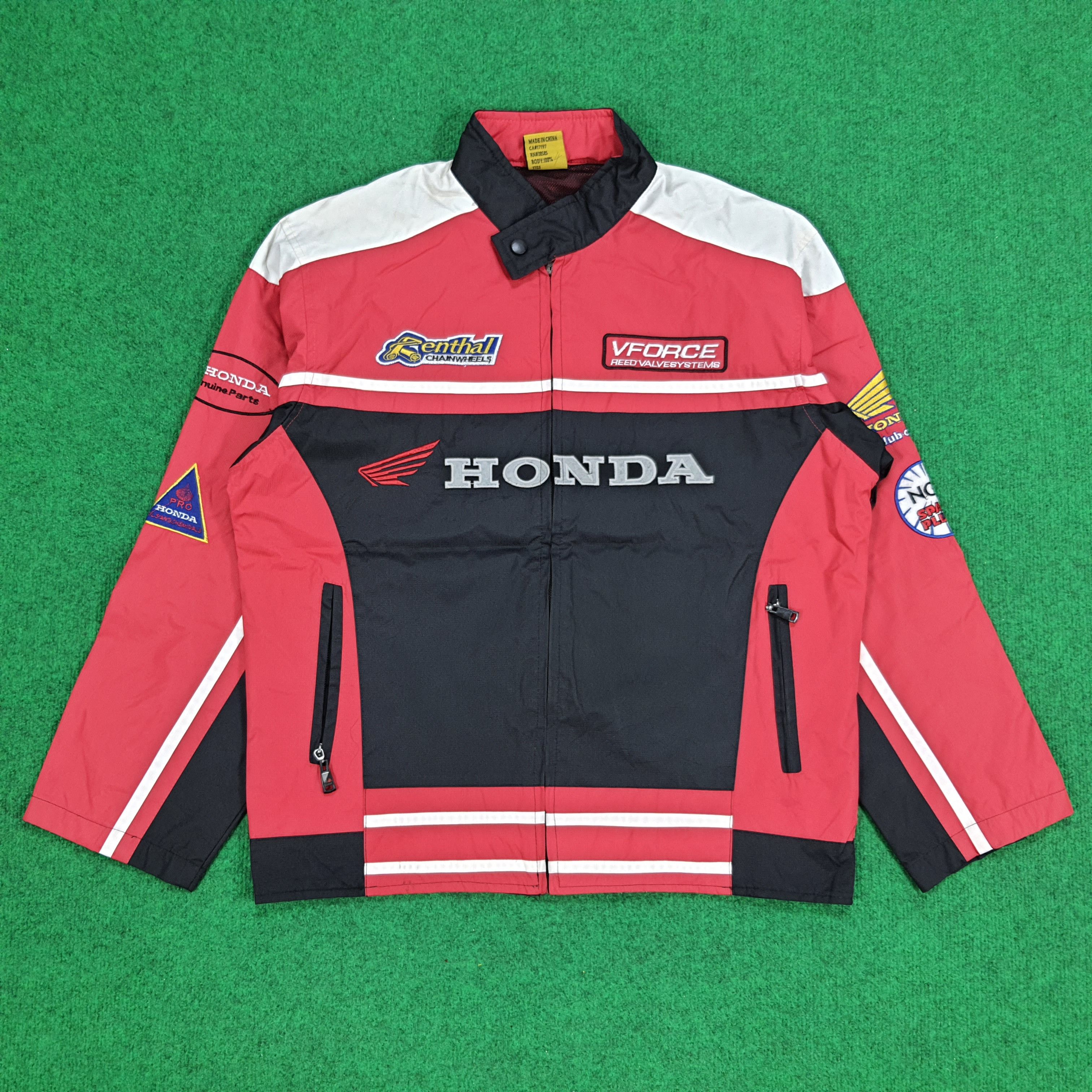 Honda × Vintage Vintage HONDA Japanese Brand Bikers Jacket Size US L / EU 52-54 / 3 - 3 Thumbnail