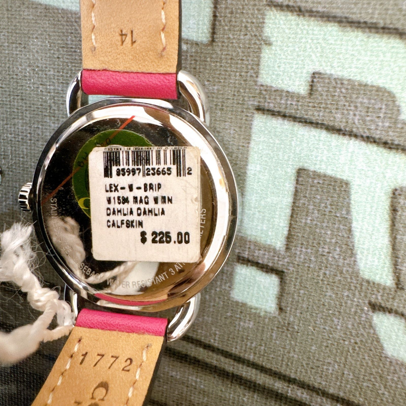 Coach Coach W1534 LEX Leather Strap Watch With Printed Dial Size ONE SIZE - 5 Thumbnail