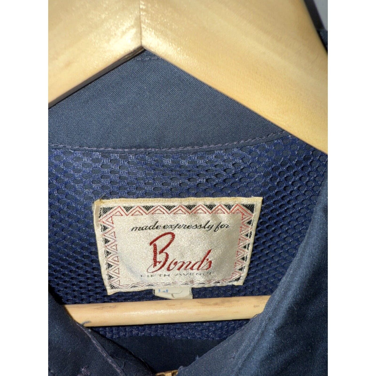 Avenue VINTAGE NAVY Men's Casual Jacket 40 Blue Cotton Blend 80s Retro Classic Size US XXS / EU 40 - 2 Thumbnail