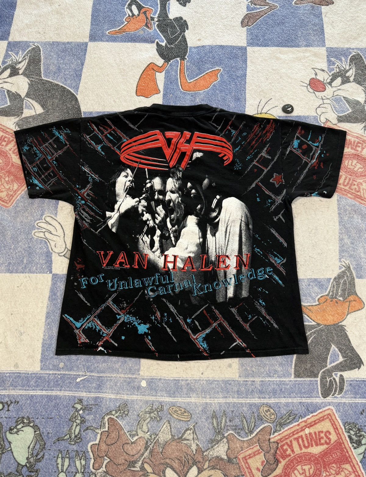 Band Tees Vintage Van Halen For Unlawful Carnal Knowledge tee Size US XL / EU 56 / 4 - 3 Thumbnail