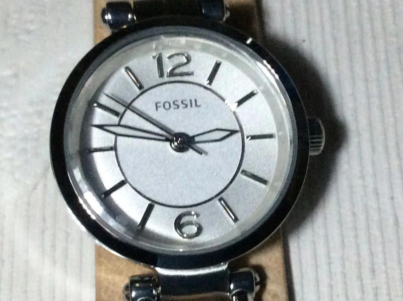 Fossil Fossil ladies silver dial brown leather strap watch Size ONE SIZE - 9 Thumbnail
