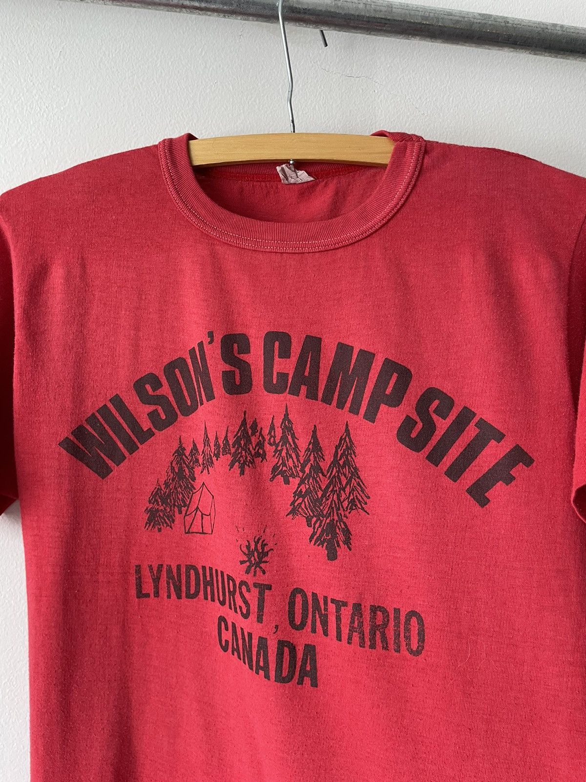 Vintage Vintage 80s Thin Camping Wilson’s Camp tee Size US M / EU 48-50 / 2 - 8 Thumbnail
