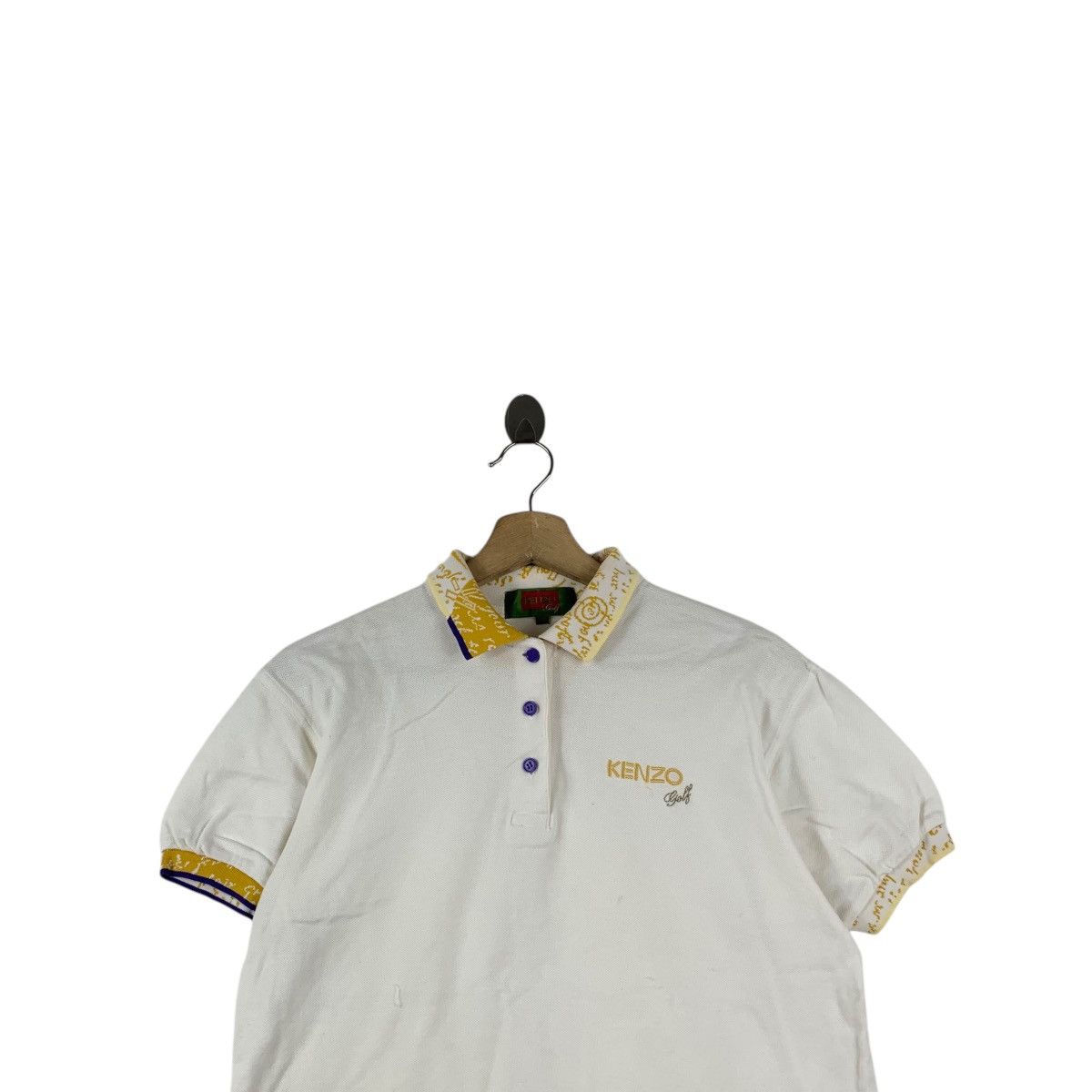 Kenzo Vintage KENZO PARIS GOLF Collection Ringer Polo Tee Shirt Size S / US 4 / IT 40 - 2 Thumbnail