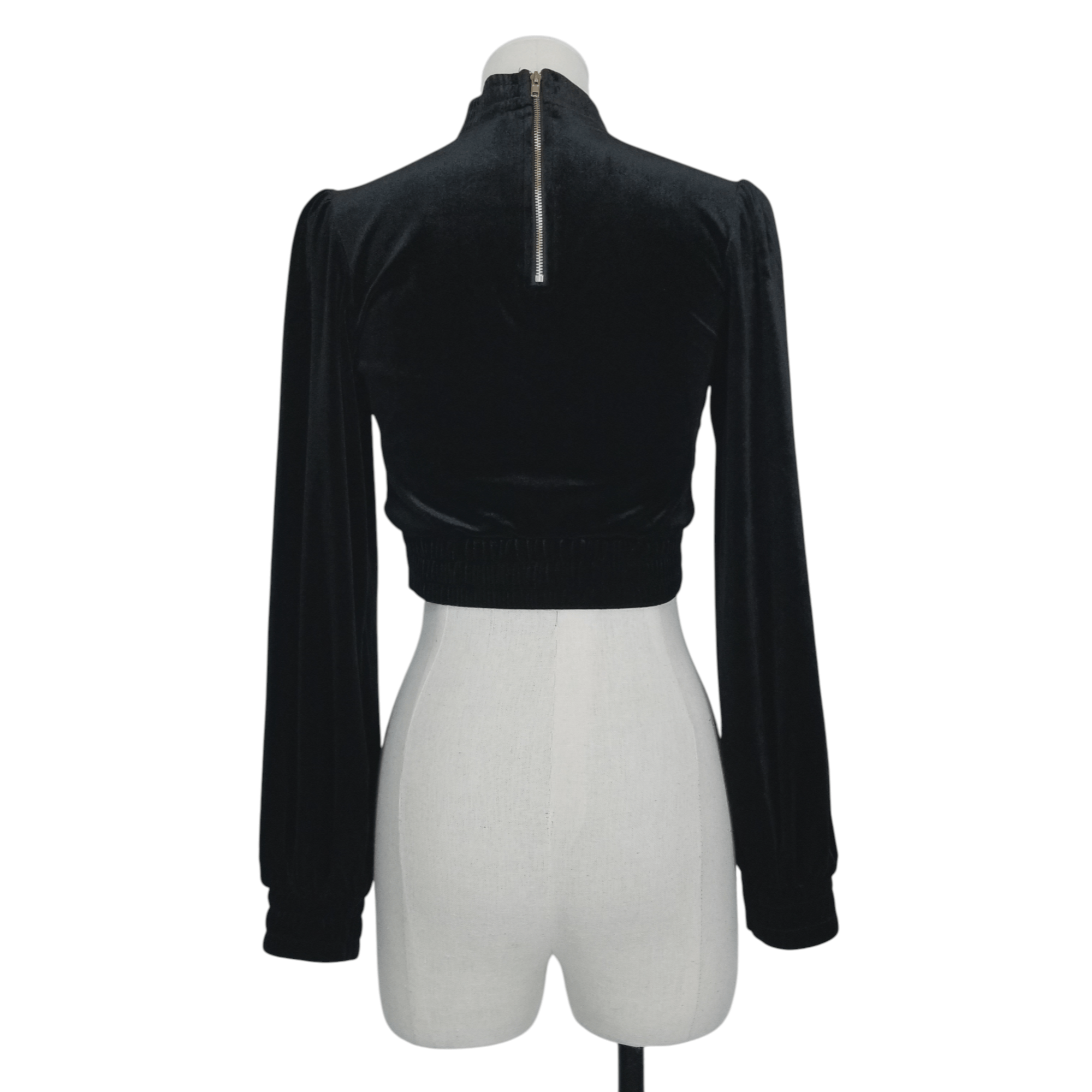 Fashion Nova x Cardi B Get Up 10 Velvet Crop Top Size S / US 4 / IT 40 - 3 Thumbnail