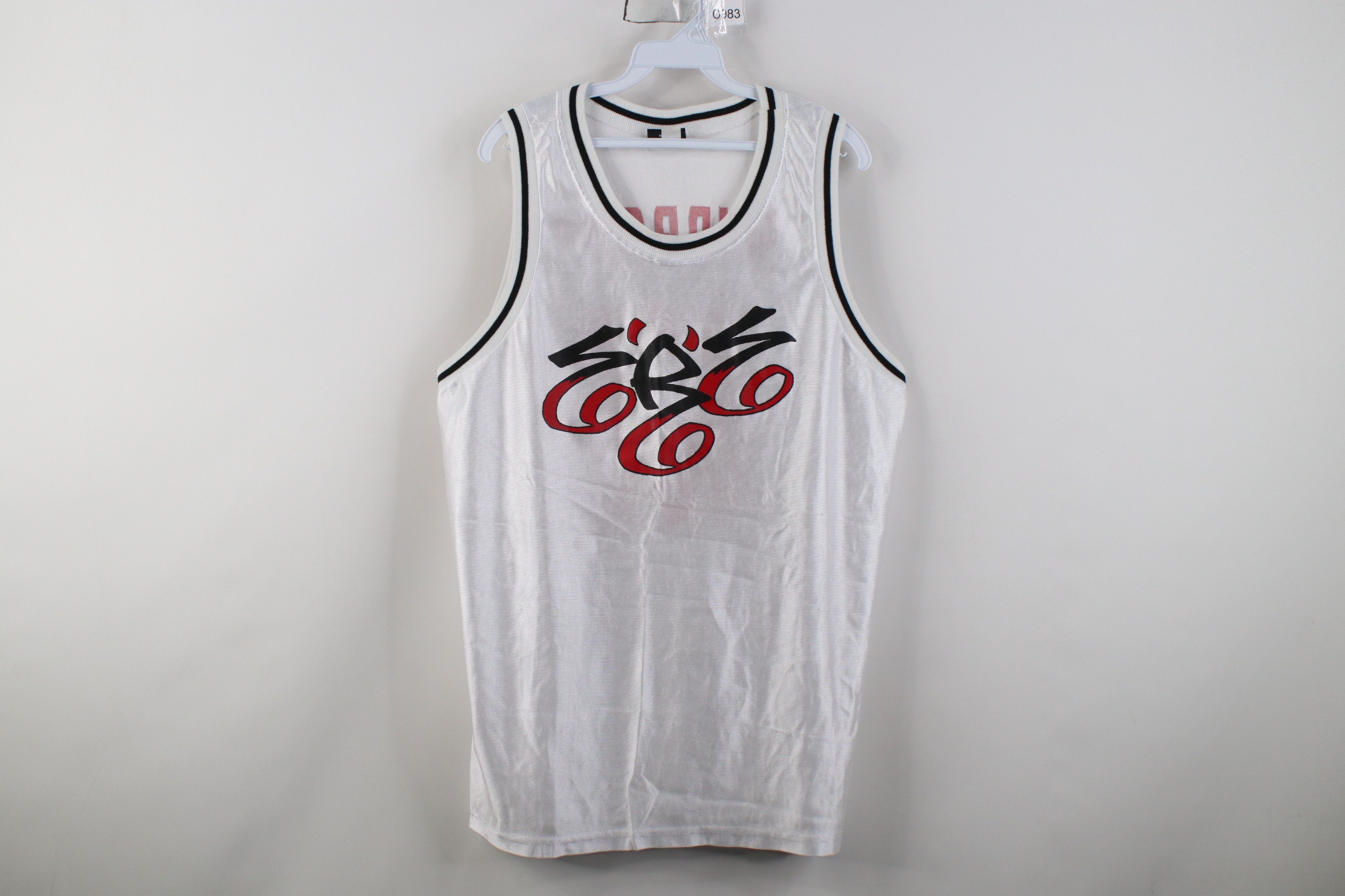 Vintage Vintage 90s Soul 666 Devil Satan Basketball Jersey White USA Size US L / EU 52-54 / 3 - 1 Thumbnail