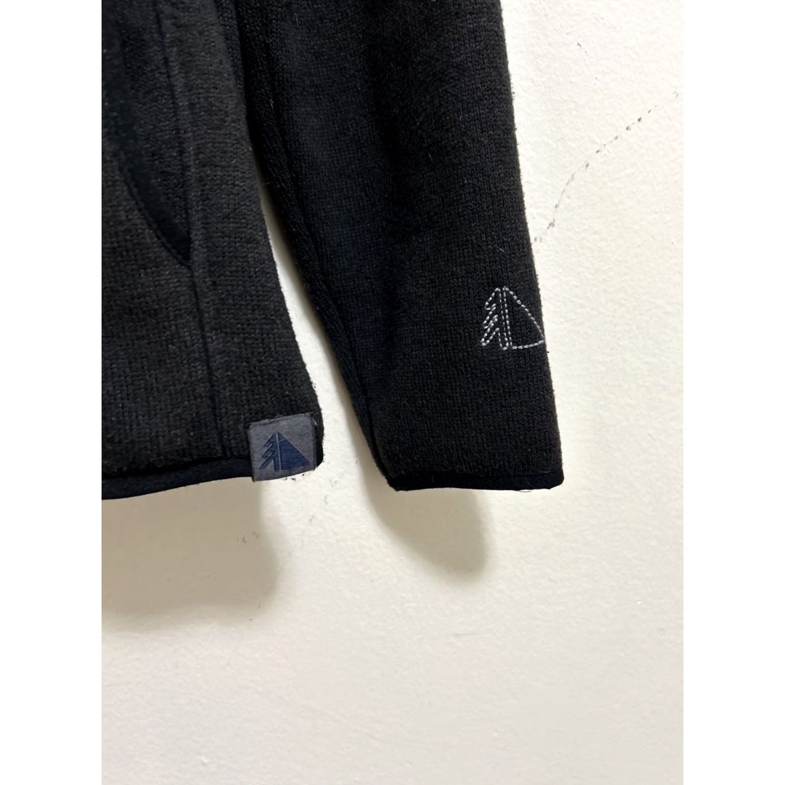 Vintage VINTAGE LL Bean Sweater Womens Small Black 1/4 T-Snap Fleece Pullover Pockets 292726 Size S / US 4 / IT 40 - 6 Thumbnail