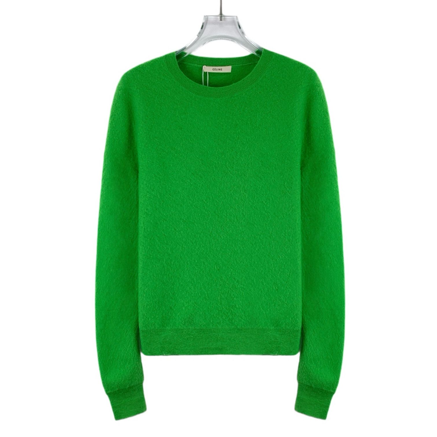 Celine Celine Wool Sweater Green (L) Size L / US 10 / IT 46 - 1 Thumbnail
