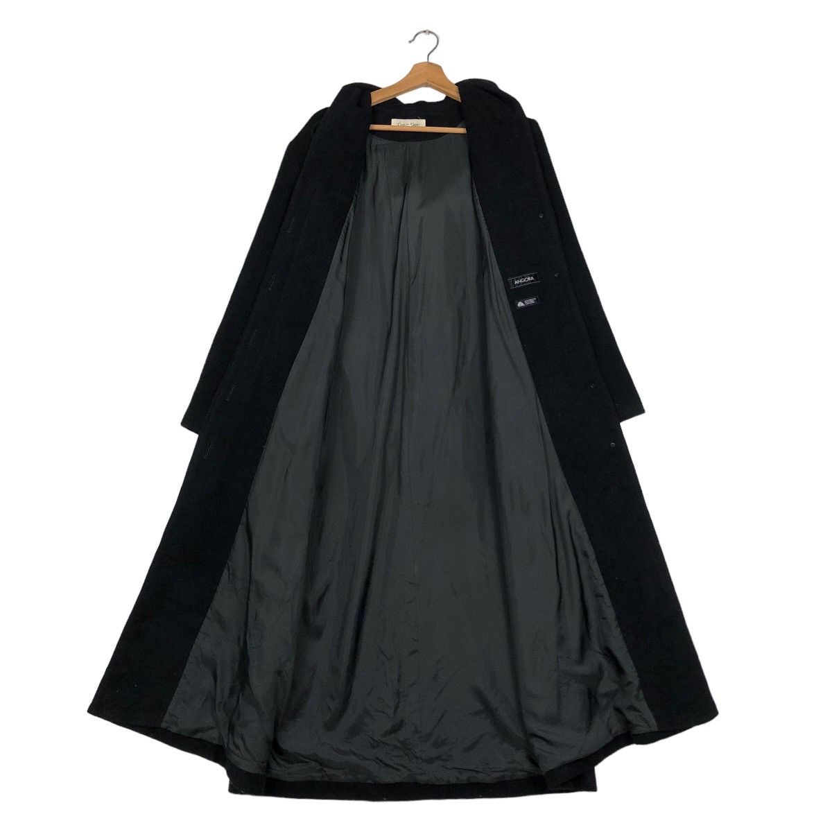 Japanese Brand 🔥Rich Black - Long Fly Wool Herringbone Calvin Klein Coats Size US M / EU 48-50 / 2 - 15 Thumbnail