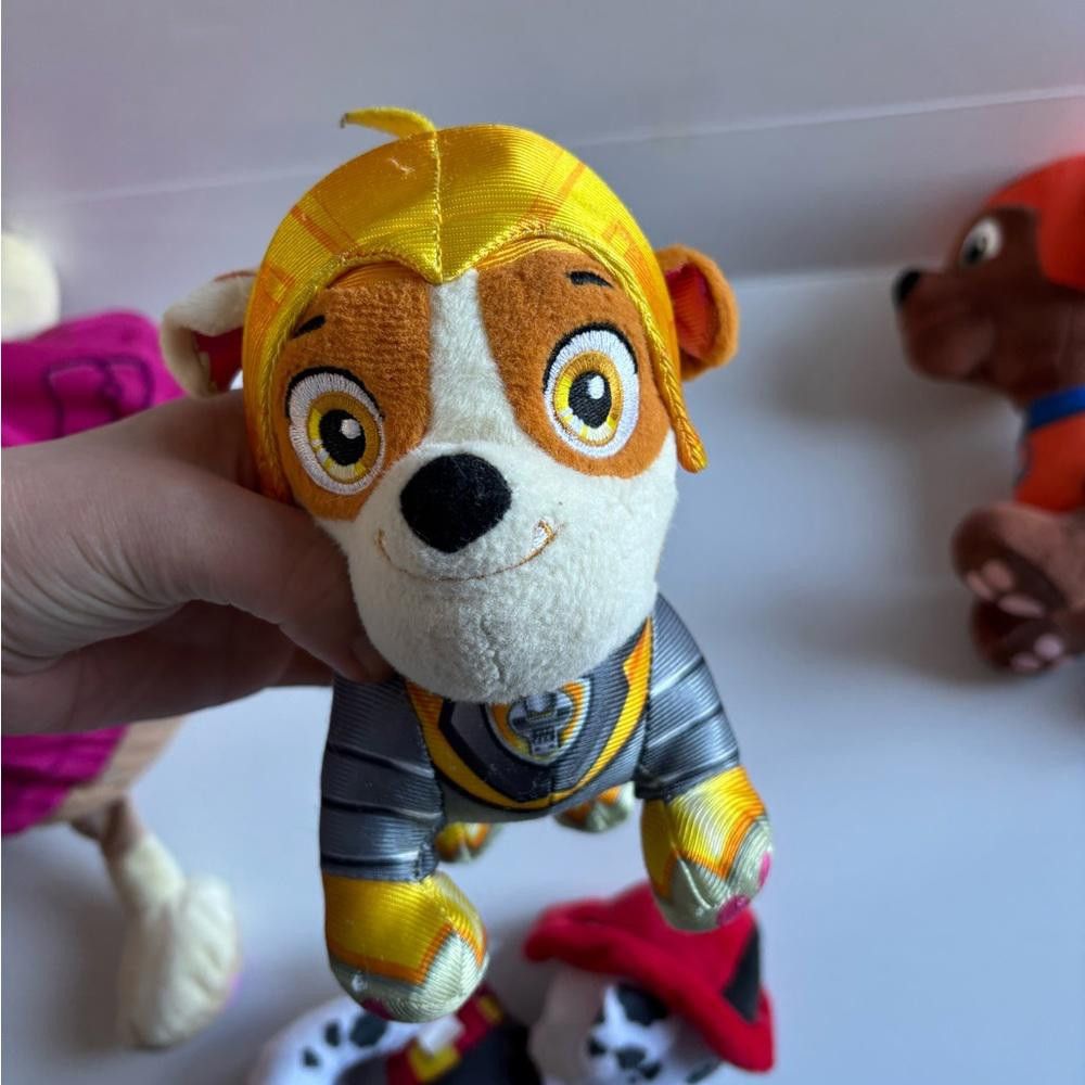 Designer Lot of 9 Paw Patrol Plush Dogs + 1 Bonus Needing Sewing Size ONE SIZE - 9 Thumbnail