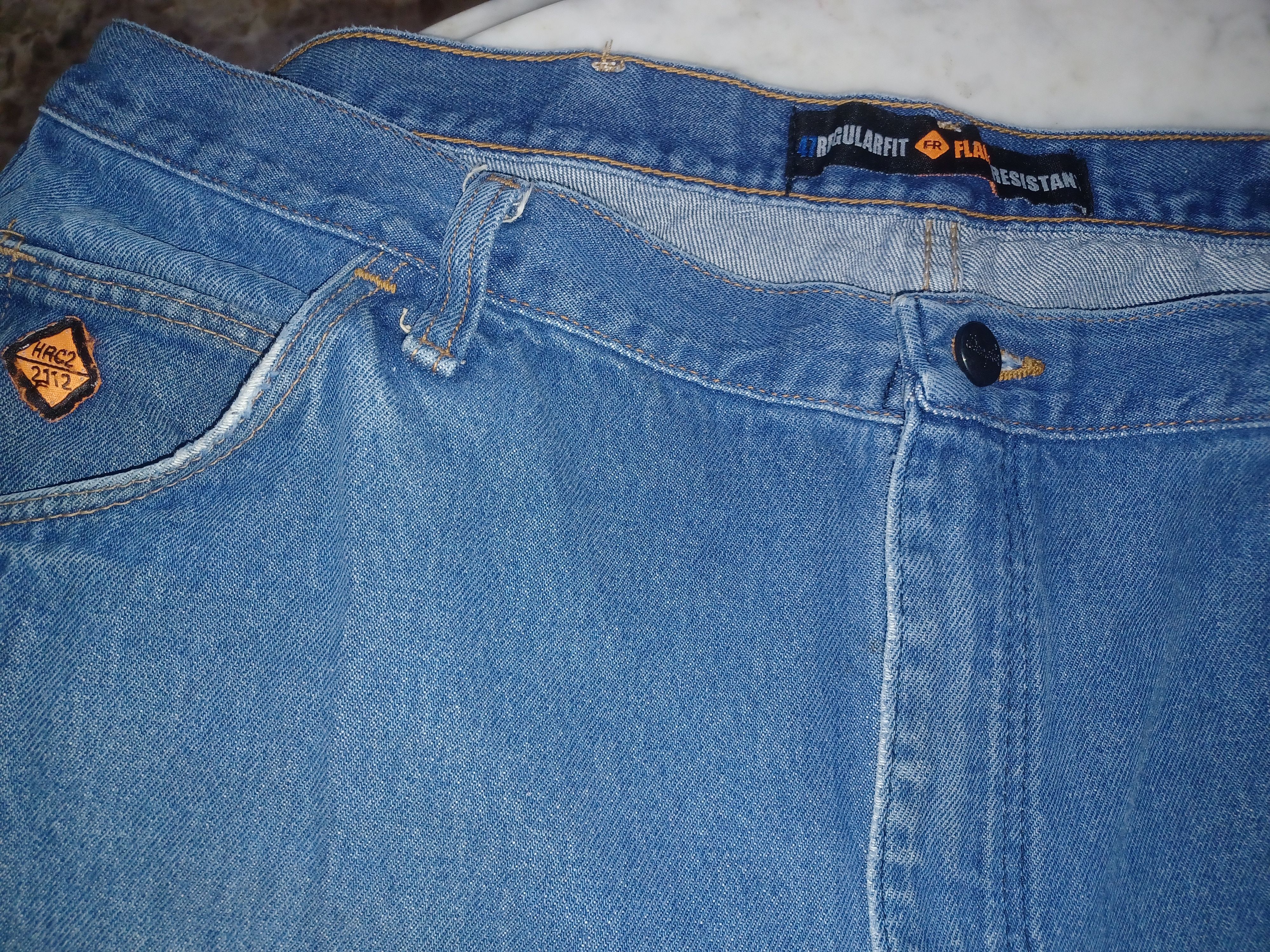 Wrangler Wrangler 47 Regular Fit FR Men's Blue Jeans 40 x 32 Size US 40 / EU 56 - 2 Thumbnail