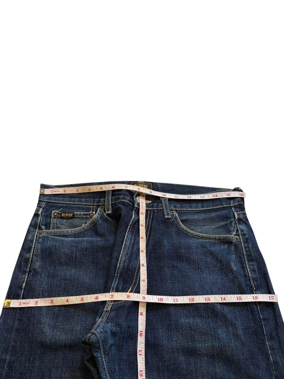 X-LARGE Vintage Japanese X-Large Selvedge Blue Wash Loose Jeans Size US 30 / EU 46 - 13 Thumbnail