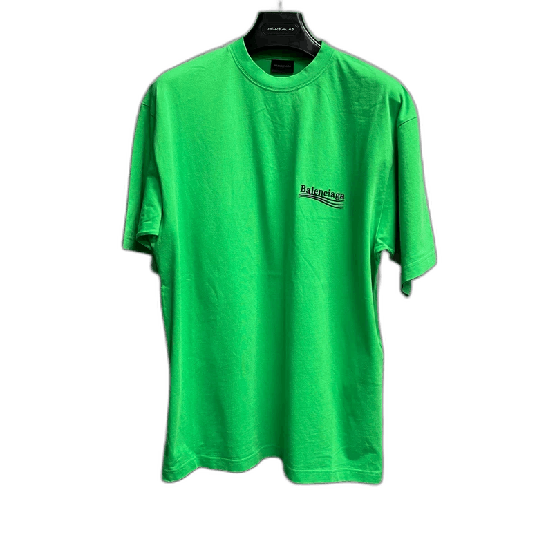 Balenciaga Balenciaga Green Logo Short Sleeve T-Shirt-2506 Size US XS / EU 42 / 0 - 1 Thumbnail