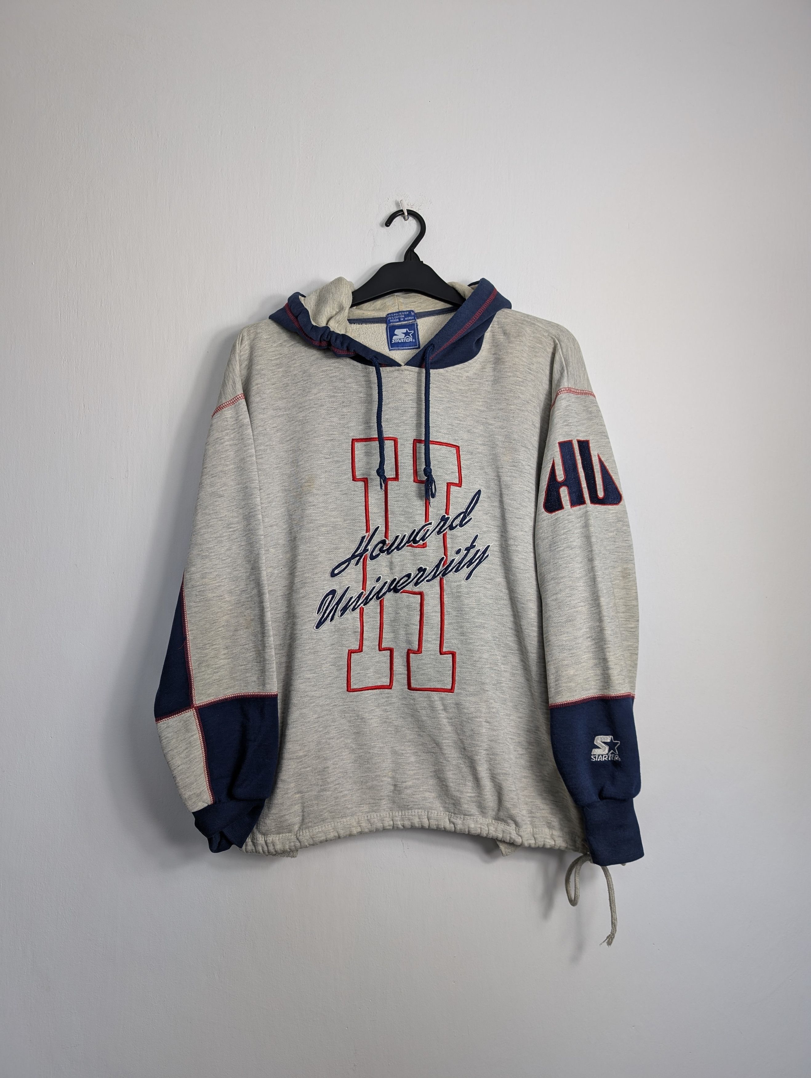 Starter 90s Starter Howard University Hoodie Grey Retro Y2K Boxy Size US M / EU 48-50 / 2 - 1 Thumbnail