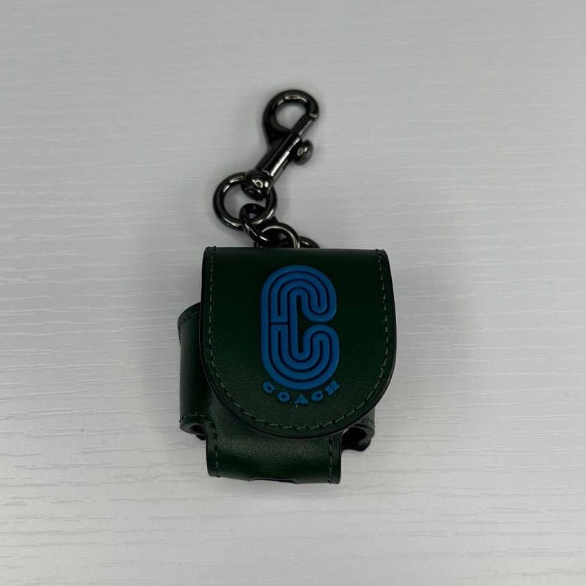 Coach earbud case bag charm sale