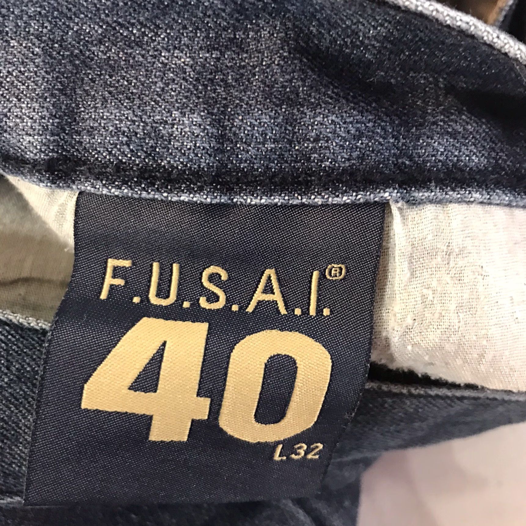 Vintage FUSAI Bootcut Jeans Mens 40X32 Blue Denim Regular Fit Size US 40 / EU 56 - 5 Thumbnail