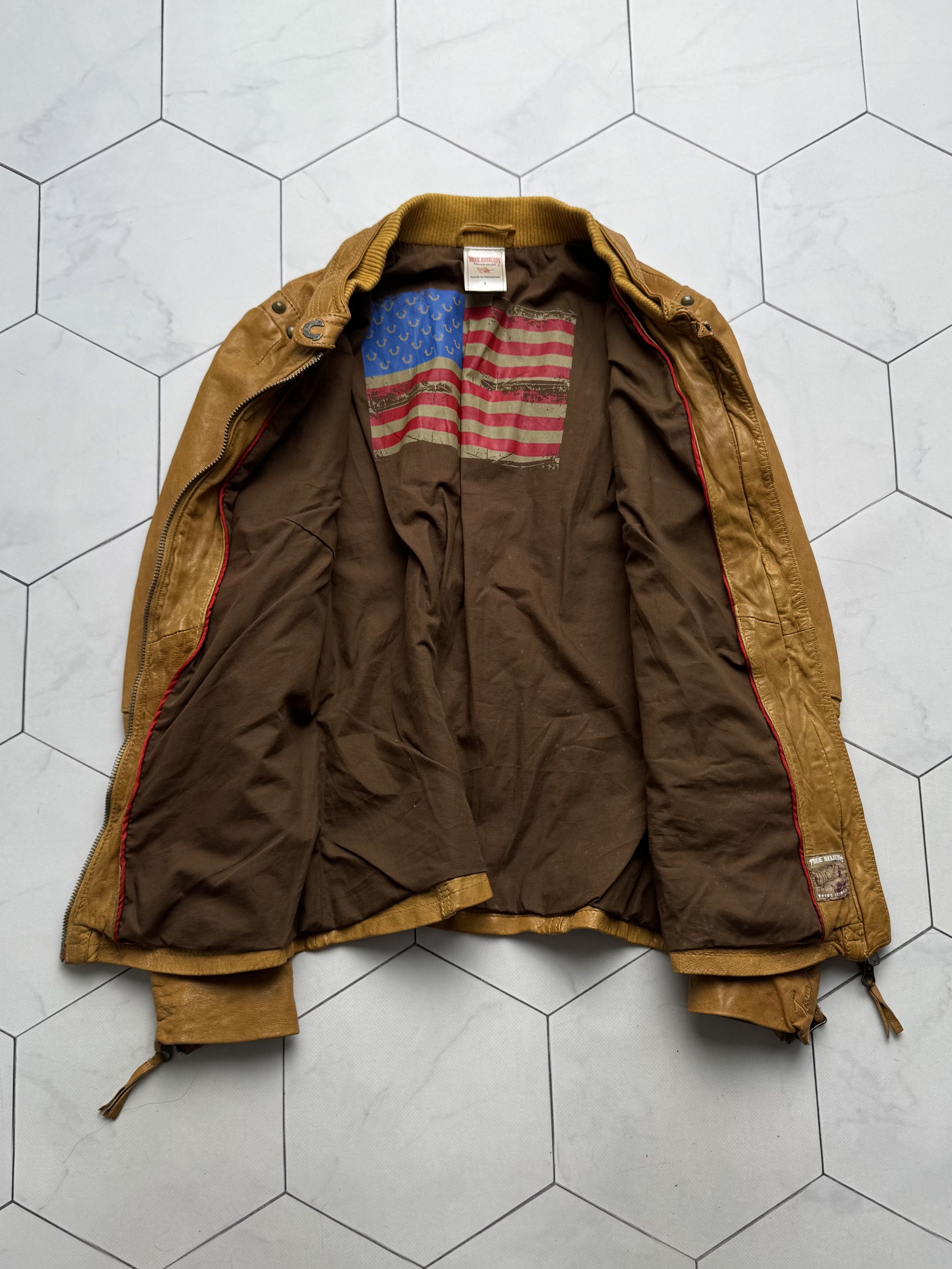 True Religion True Religion Vintage Leather Jacket (B550) Size S / US 4 / IT 40 - 13 Thumbnail