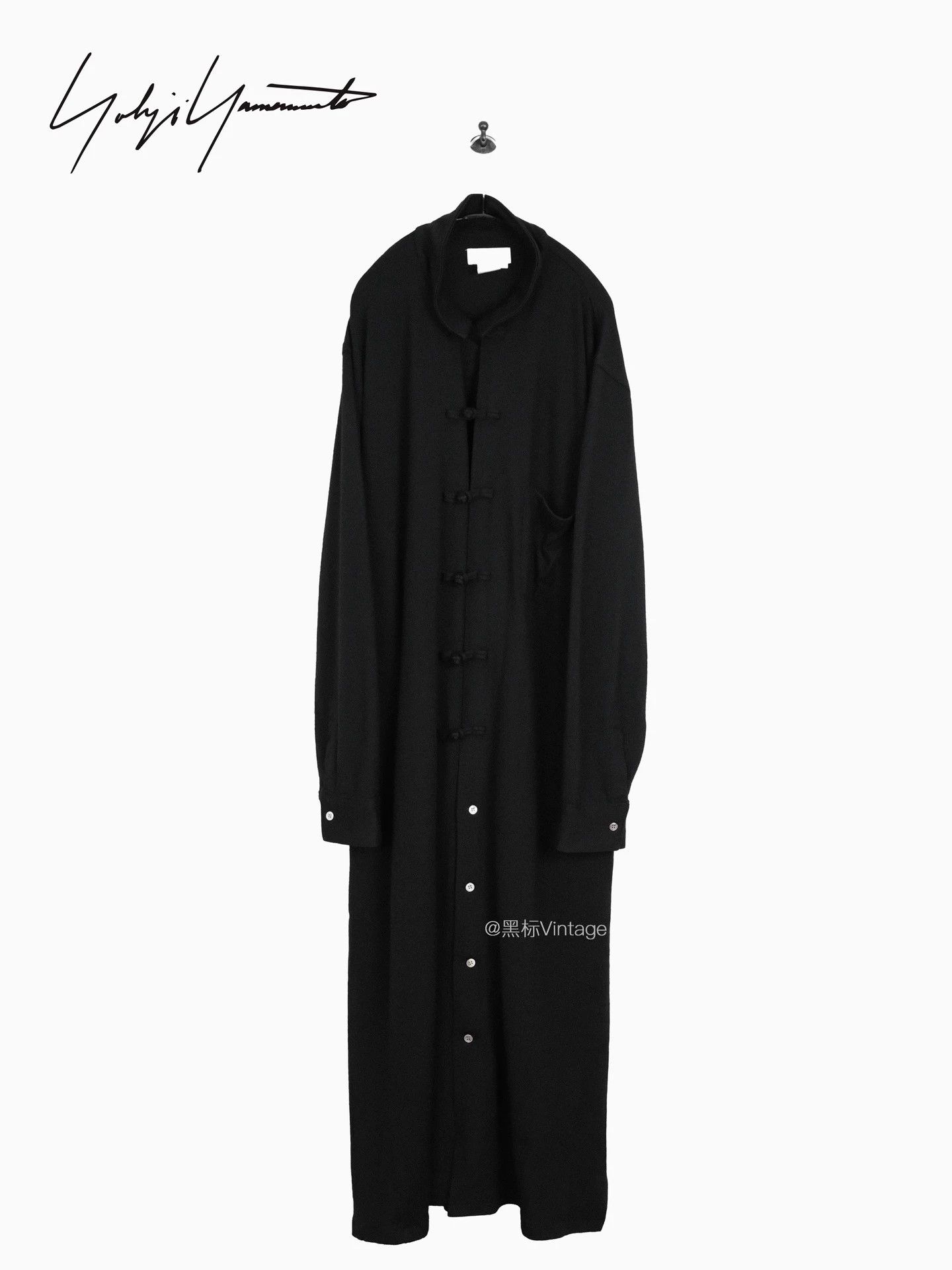 Yohji Yamamoto Yohji 96AW Archive Mandarin Frog Button Long Shirt Size US M / EU 48-50 / 2 - 1 Thumbnail
