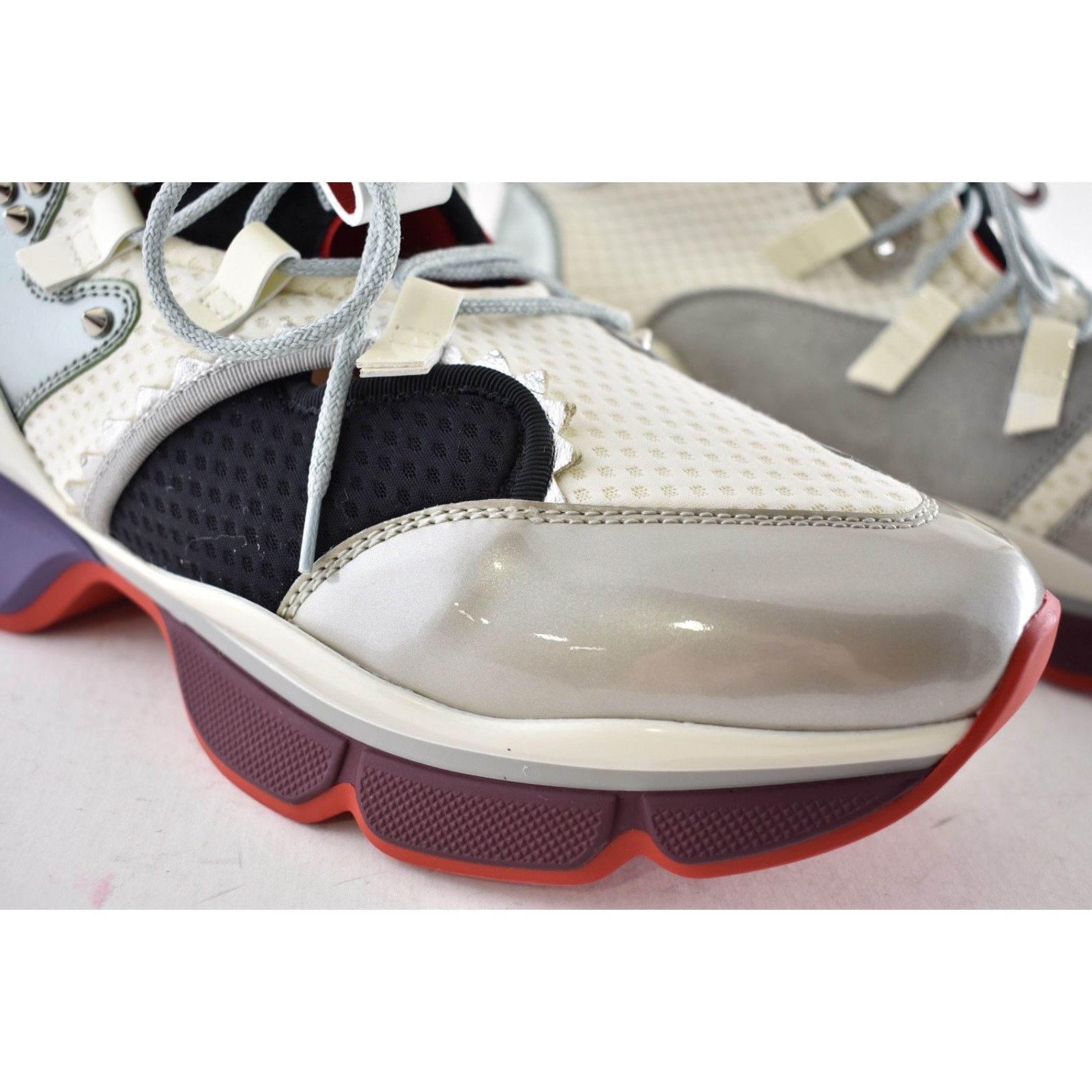 Christian Louboutin Christian Louboutin Mens Red-Runner Flat White Low Top Size US 10 / EU 43 - 8 Thumbnail
