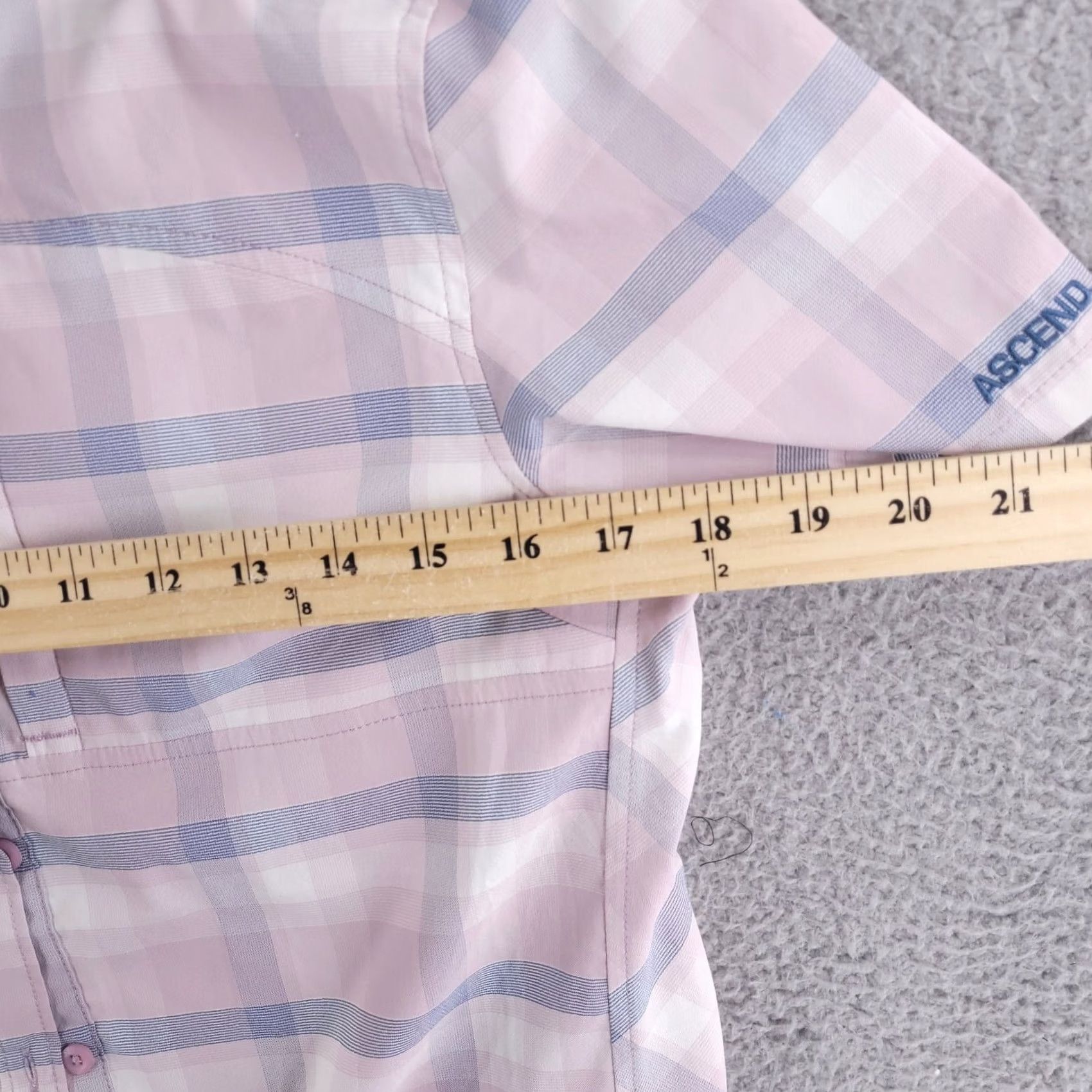 ASCENO Ascend Shirt Womens Small Pink Button-Up Short Sleeve Performance Pink Womens S Size S / US 4 / IT 40 - 7 Thumbnail