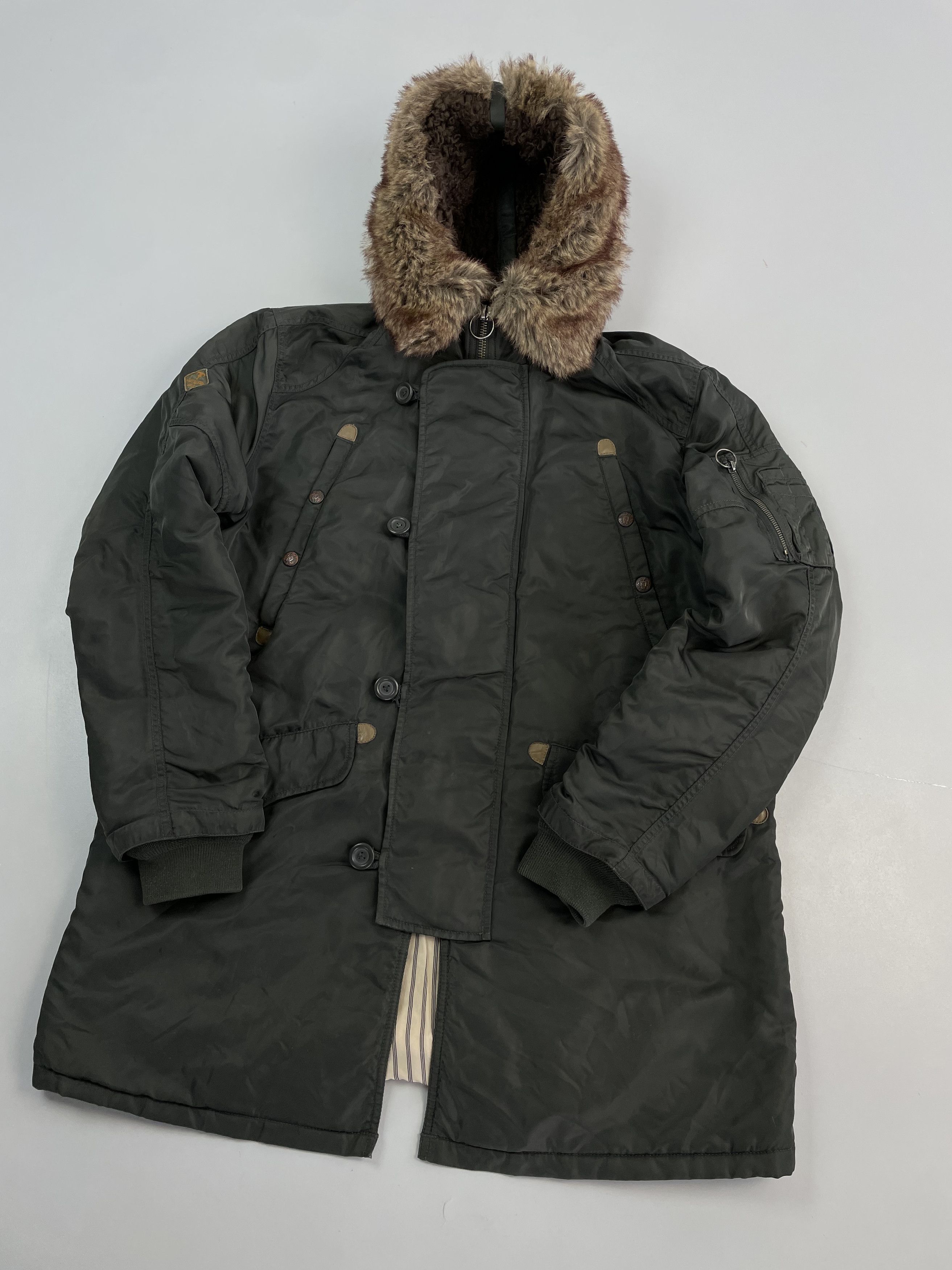 Diesel × Vintage Diesel n-2B jacket khaki y2k Size US XL / EU 56 / 4 - 3 Thumbnail