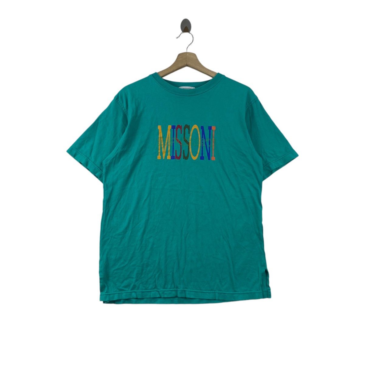 Missoni × Vintage Vintage 90s MISSONI SPORT ITALY Brand Print Short Sleeve Size US M / EU 48-50 / 2 - 1 Thumbnail