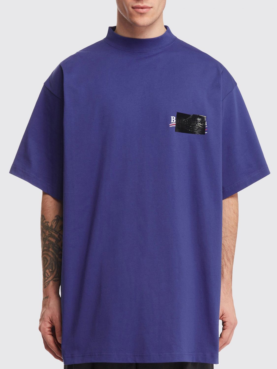 image of Balenciaga T-Shirt Men Blue (Size Medium)