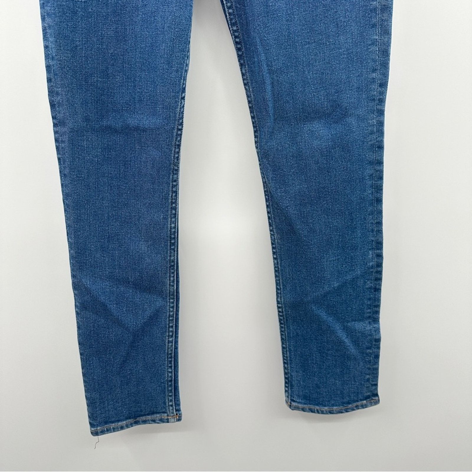 RE/DONE Re/done High Rise Medium Wash Skinny Leg Jeans Sz 30 Size 30" / US 8 / IT 44 - 3 Thumbnail