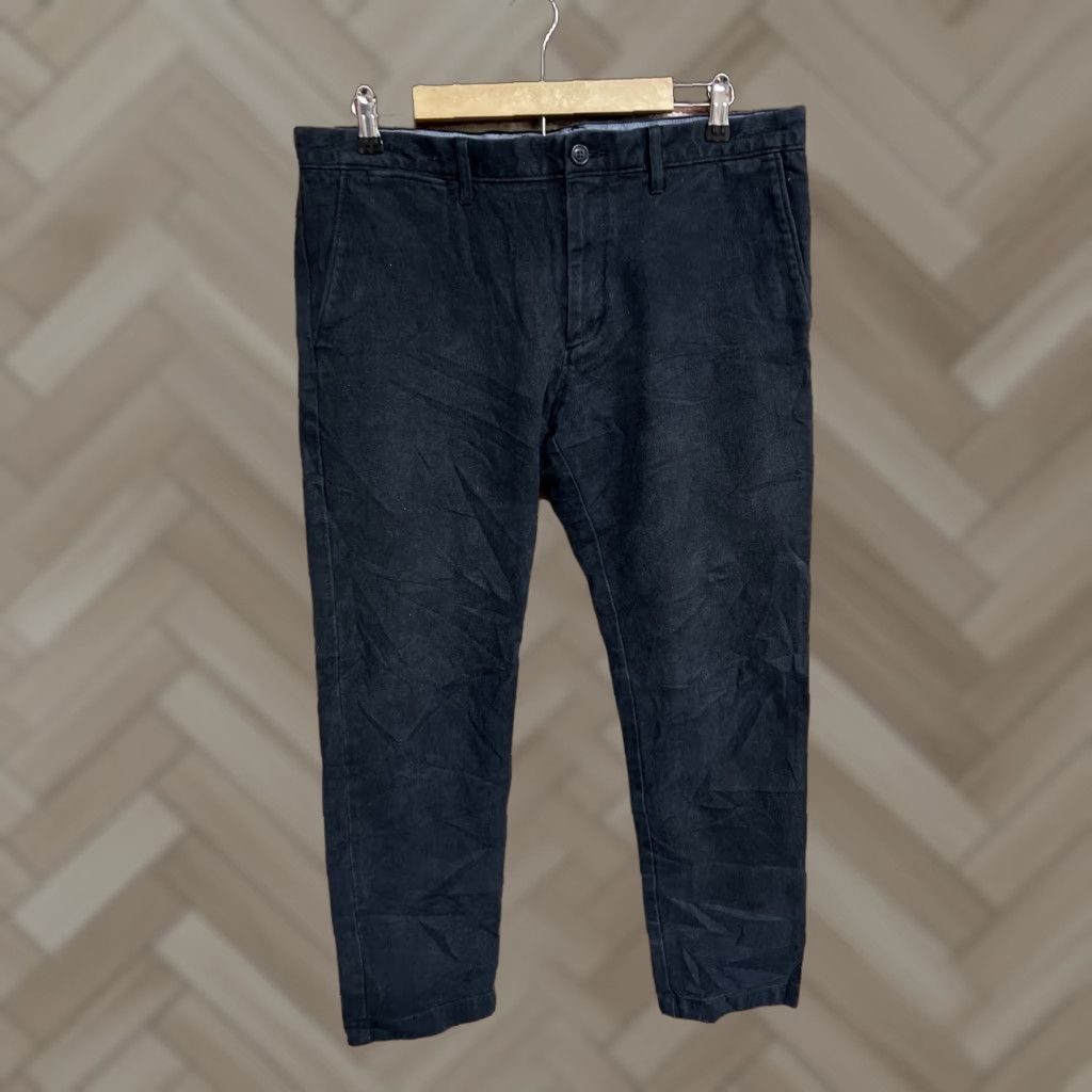 J.Crew J.CREW 484 Slim Chino Pants - Blue Stretch Work Pants 35 x 32 Mens Regular Size 35 Inseam 32 Size US 35 - 1 Thumbnail
